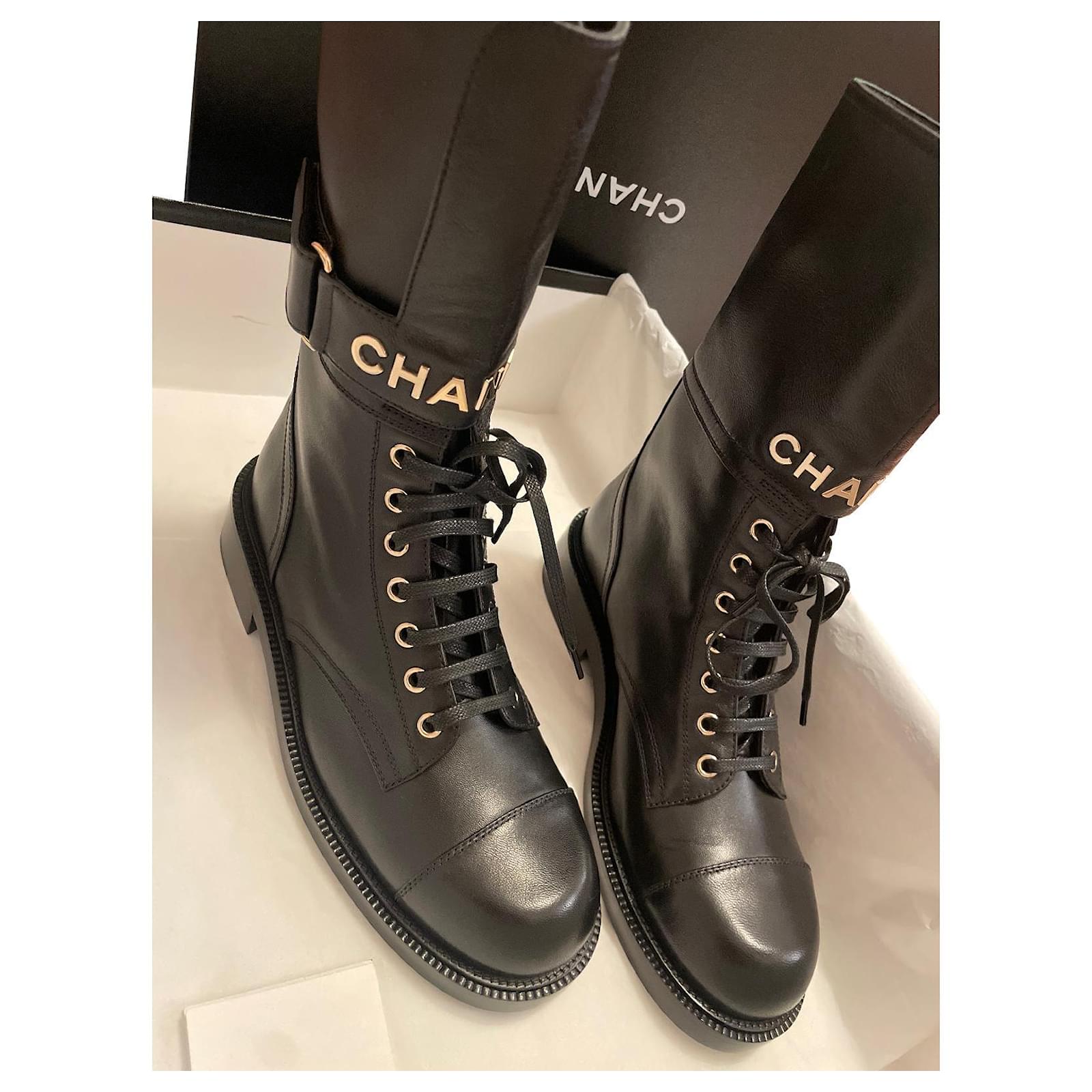 Chanel  Chanel winter boots, Boots, Chanel boots