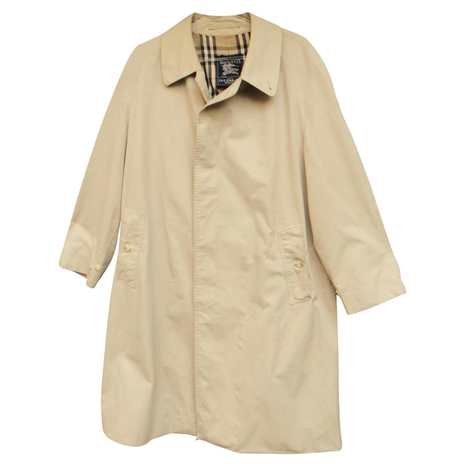 salaris Westers Vervallen Burberry vintage Buberry men's raincoat size S, Pure cotton Beige  ref.591593 - Joli Closet
