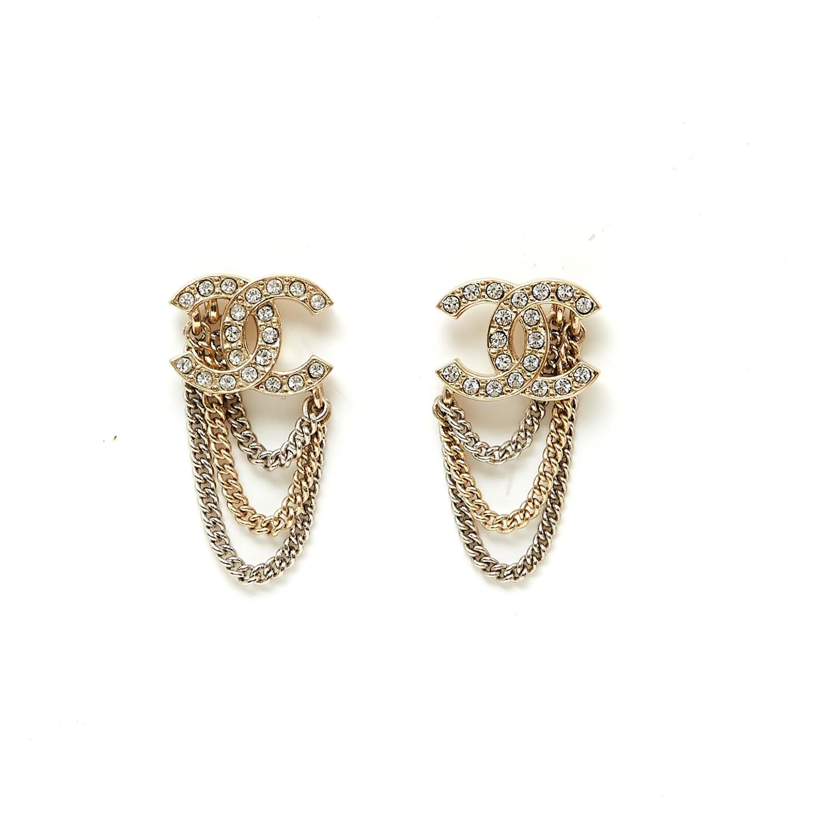 Chanel CRYSTAL CC AND CHAINS Golden Metal ref.591680 Joli Closet