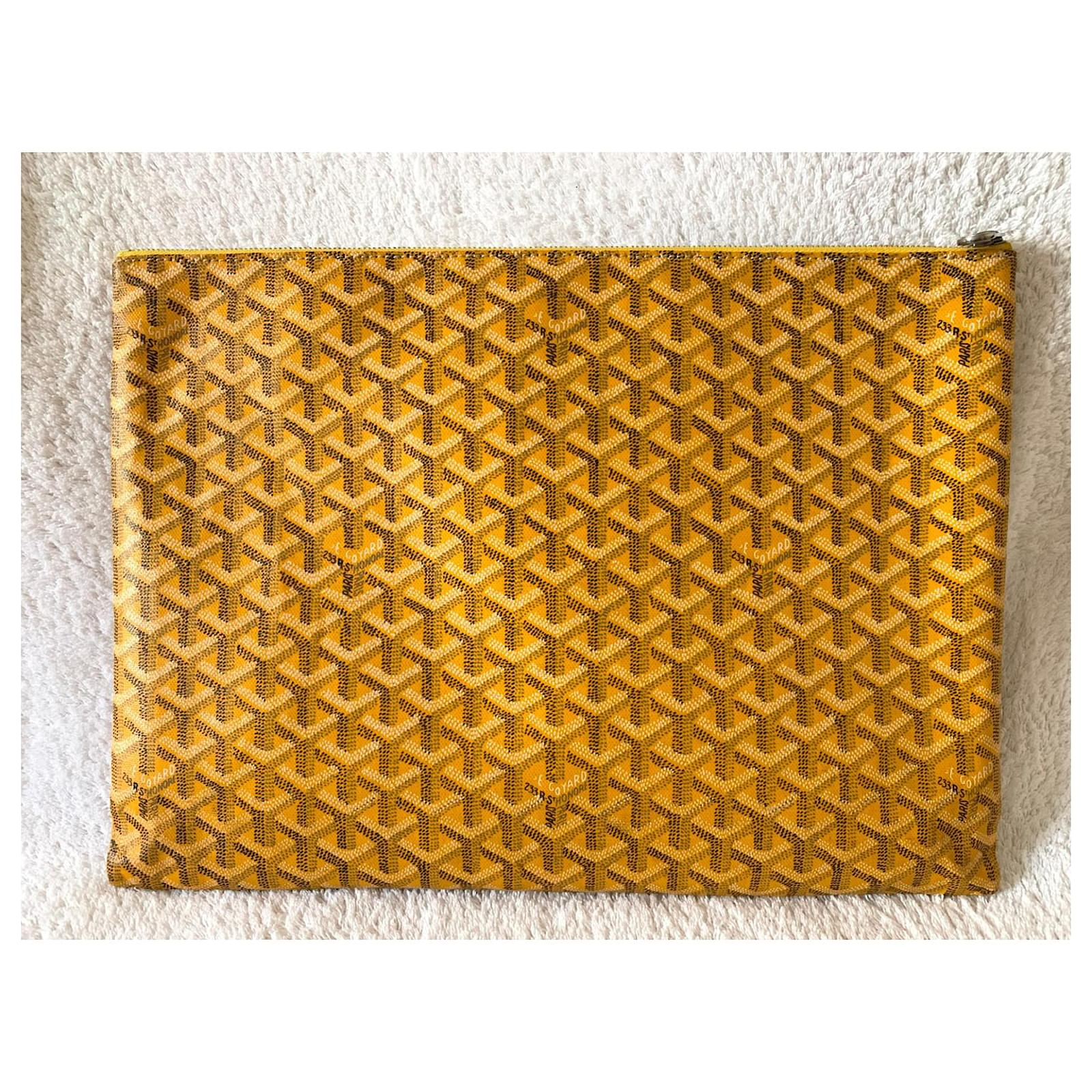 Goyard Yellow Senat business pouch ref.591765 - Joli Closet