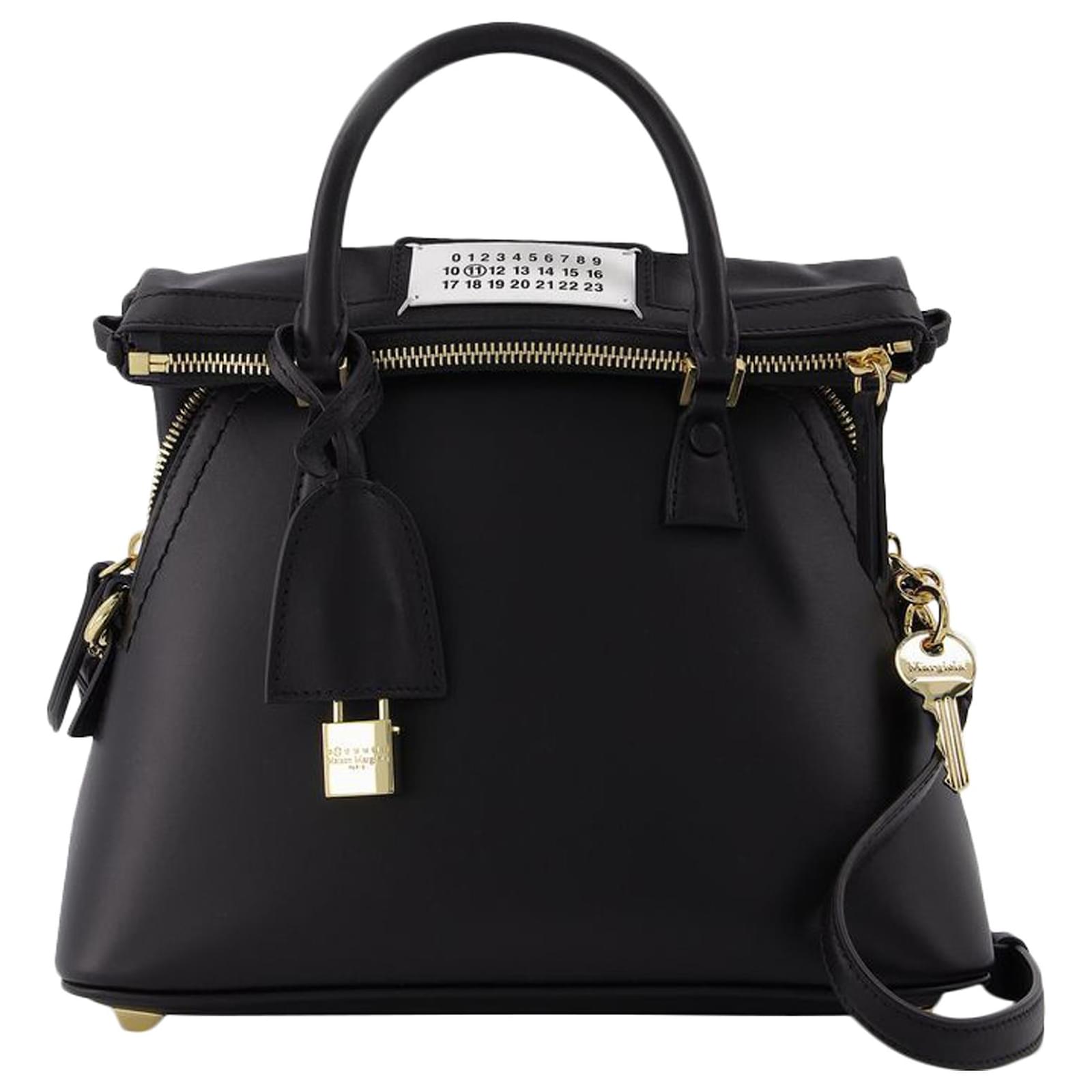 Maison Martin Margiela 5Ac Mini Bag in Black Leather ref.592000