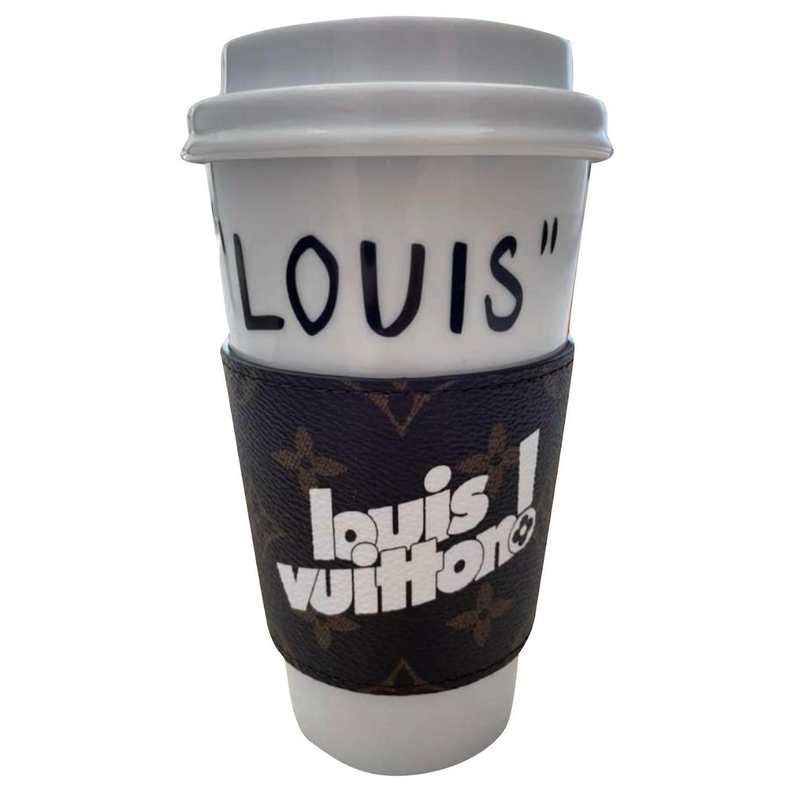 Louis Vuitton Crossbody 'LV' Monogram Coffee Cup Bag By Virgil Abloh at  1stDibs