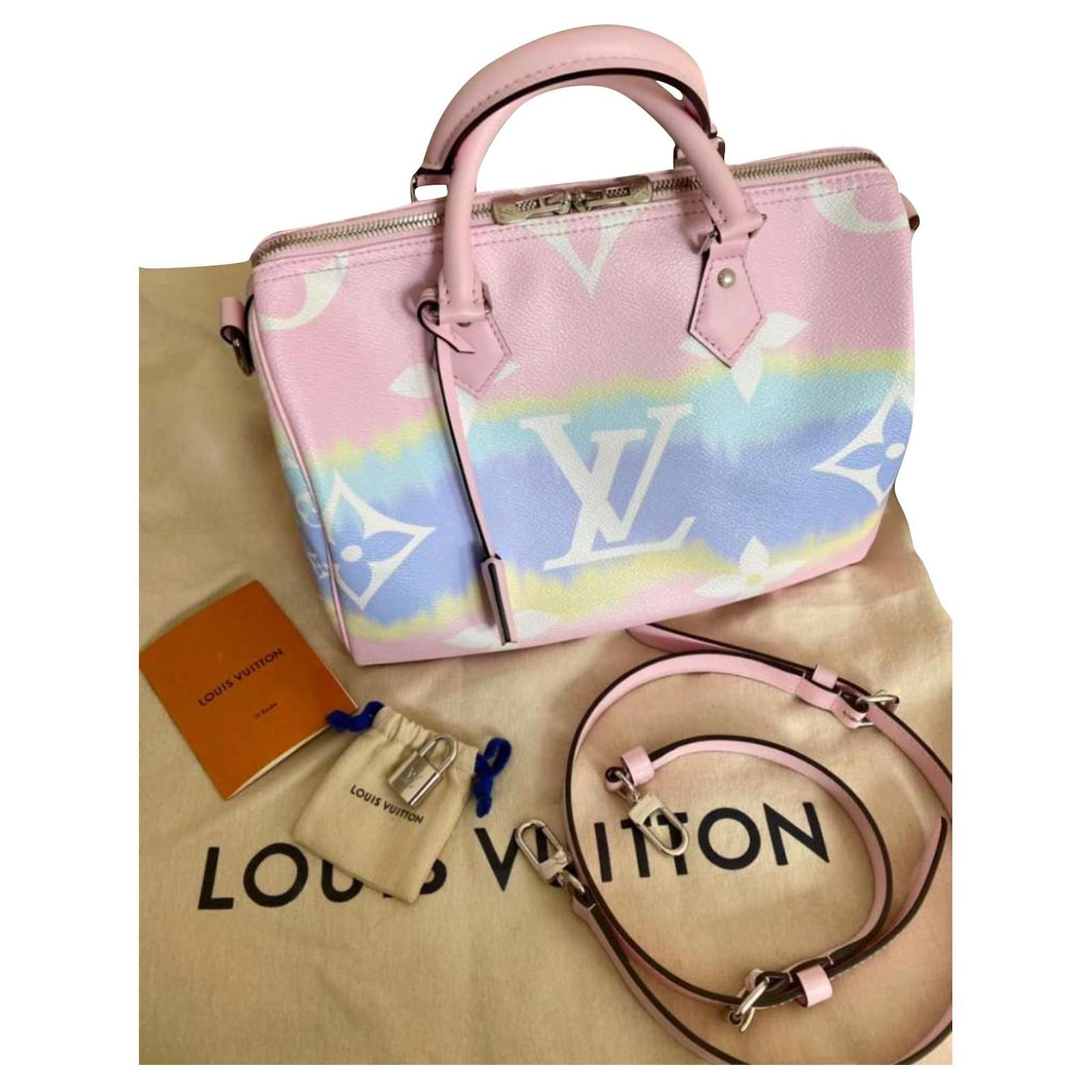 Louis Vuitton Pink And Blue Tye Dye Monogram Canvas Escale Speedy