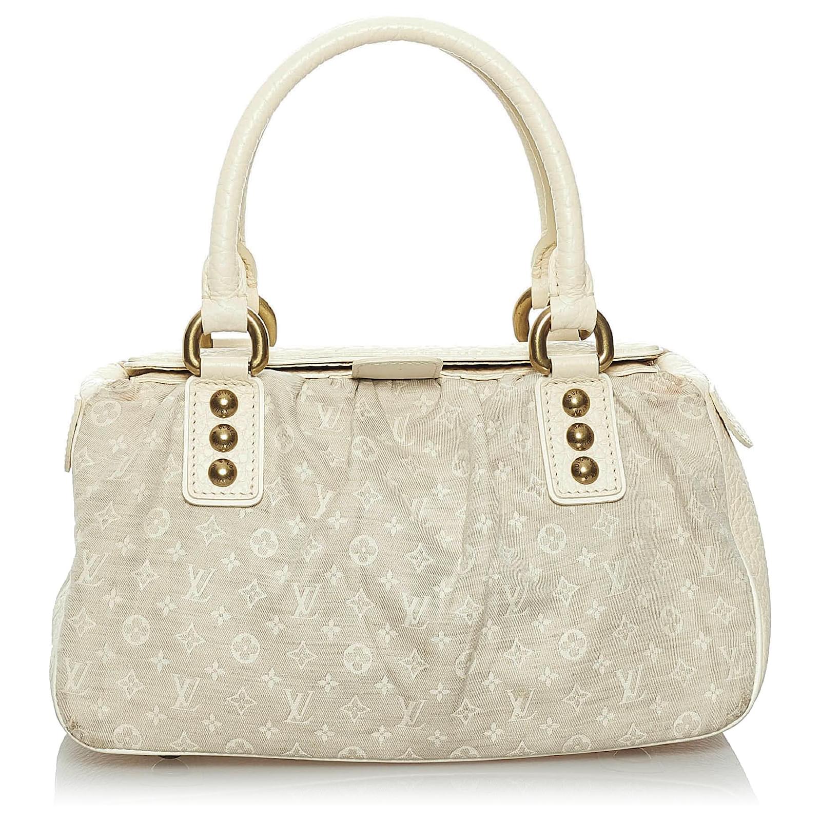 Louis Vuitton White Mini Lin Trapeze GM Cream Leather Cotton Pony-style  calfskin Cloth ref.516069 - Joli Closet