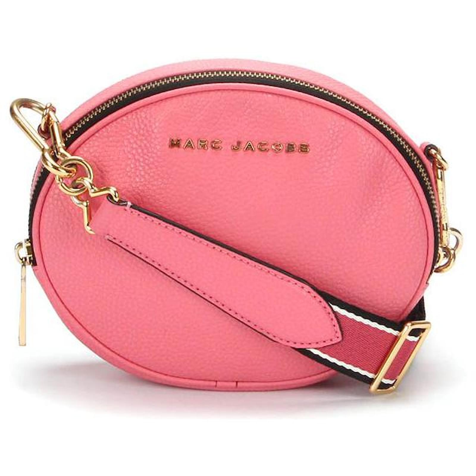 Marc Jacobs Round Leather Crossbody Bag Pink Pony-style calfskin ref.593303  - Joli Closet