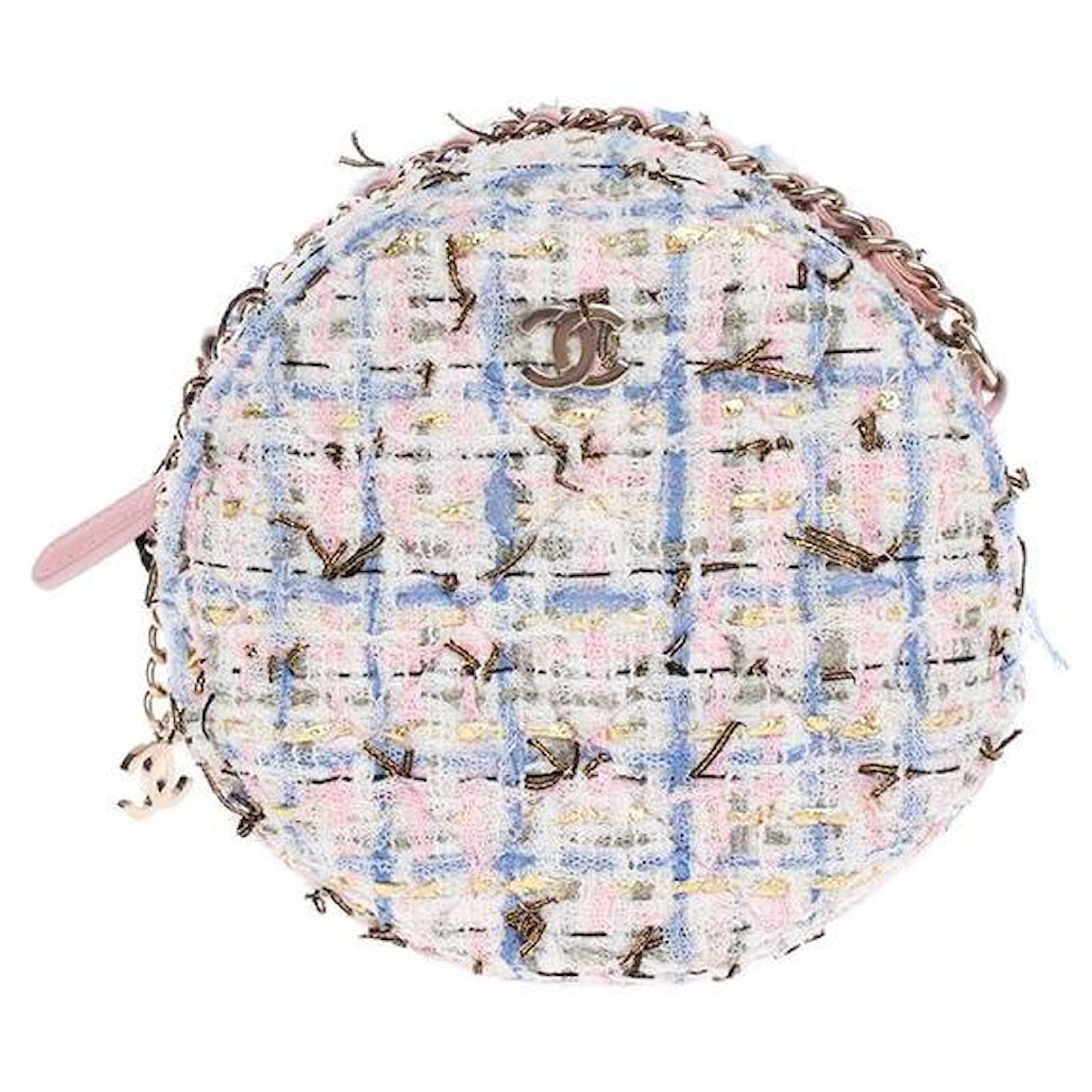 Chanel Round As Earth Tweed Crossbody Bag Multicolor
