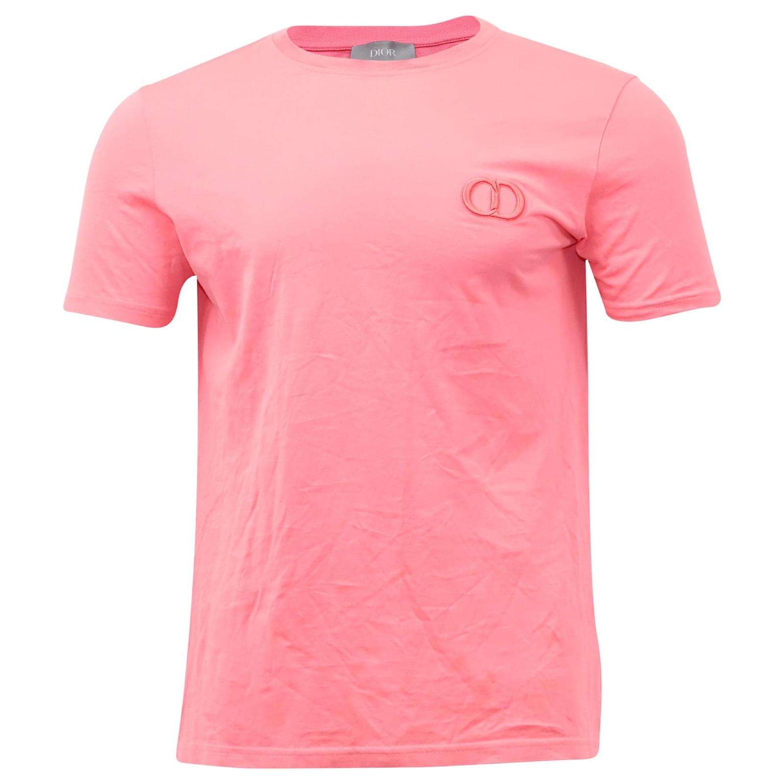 Dior CD Icon T-shirt in Pink Cotton ref.593383 - Joli Closet
