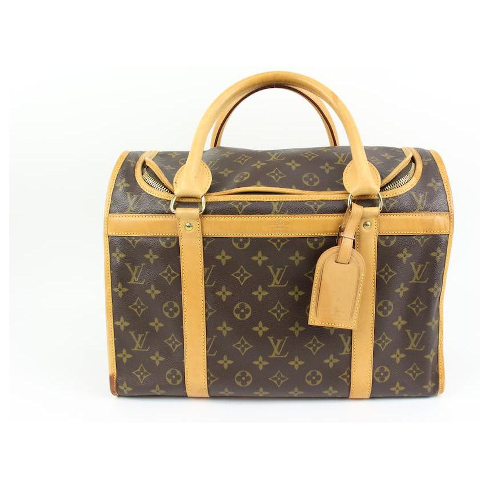 Louis Vuitton Monogram Sac Chien 40 Pet Carrier Dog Cage Leather ref.599154  - Joli Closet