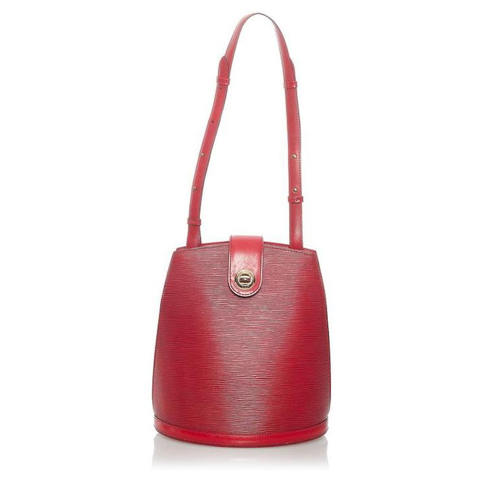 Louis Vuitton Epi Cluny M52257 Red Leather Pony-style calfskin ref.936078 -  Joli Closet