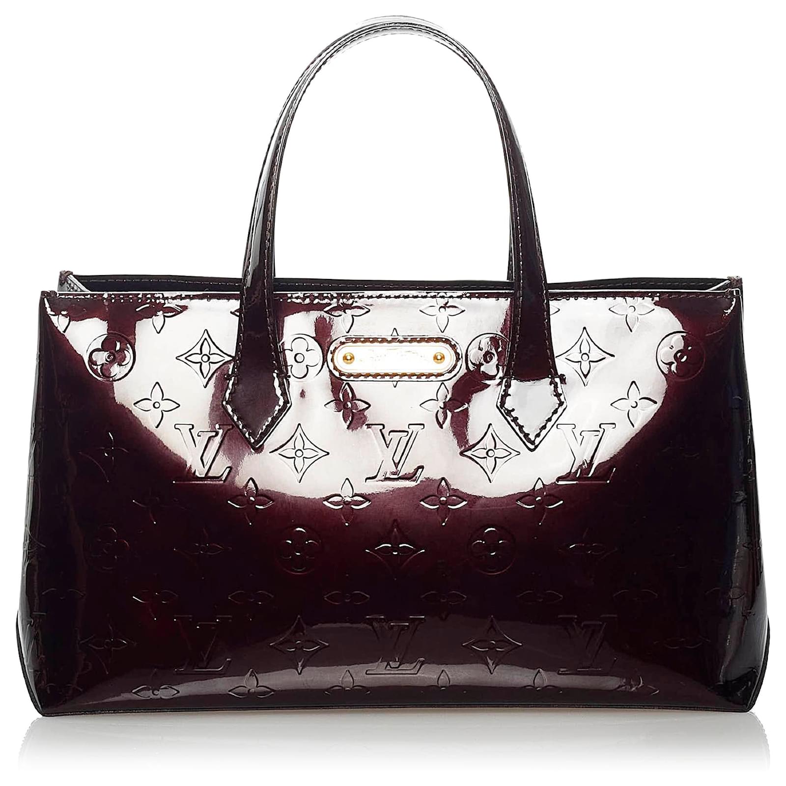 Louis Vuitton Purple Vernis Wilshire PM Leather Patent leather ref