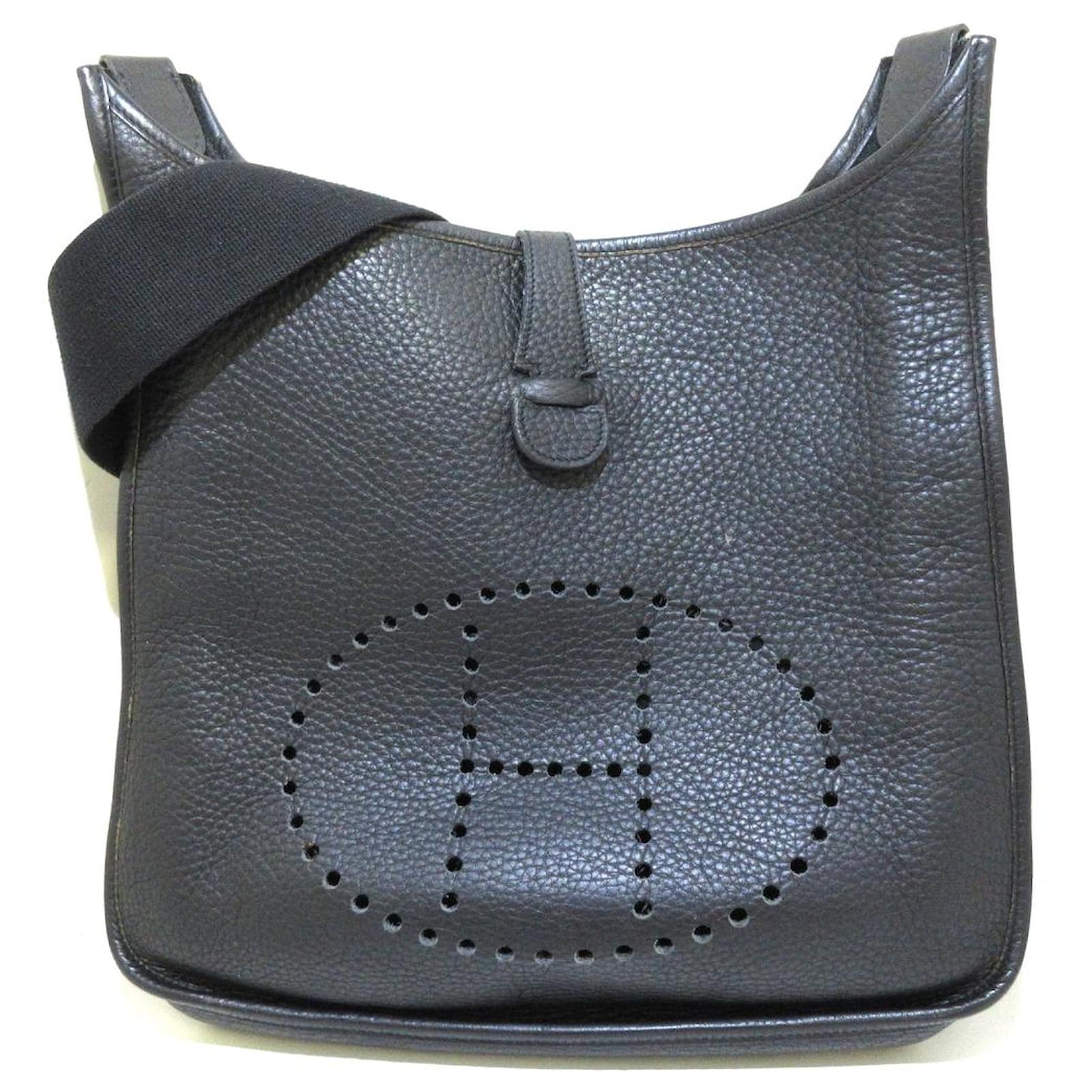 Hermes Evelyne TPM Black Leather ref.595199 Joli Closet