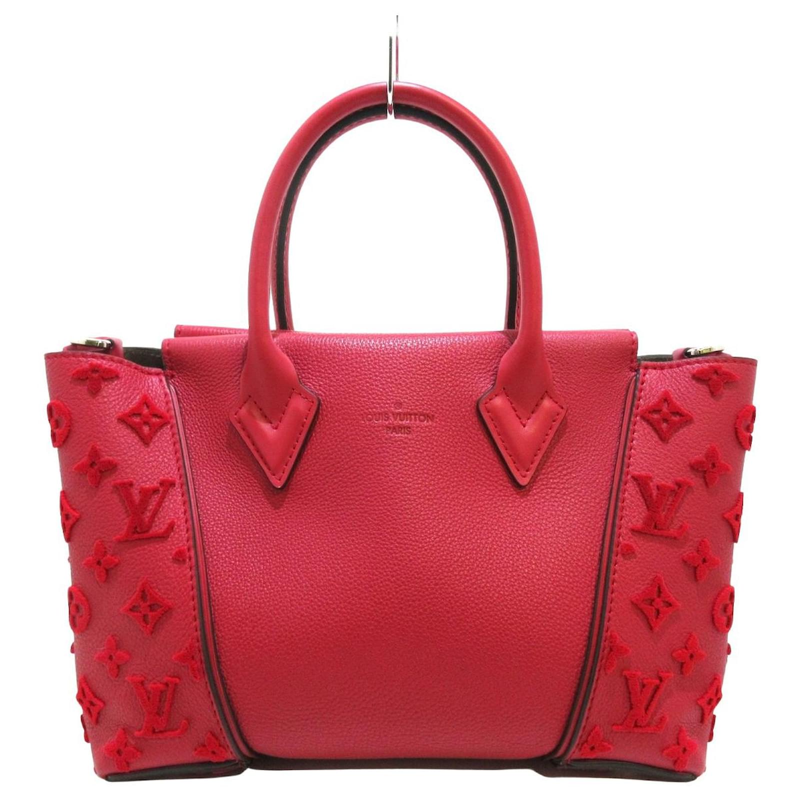 Louis Vuitton Tote W Red Leather ref.595270 Joli Closet