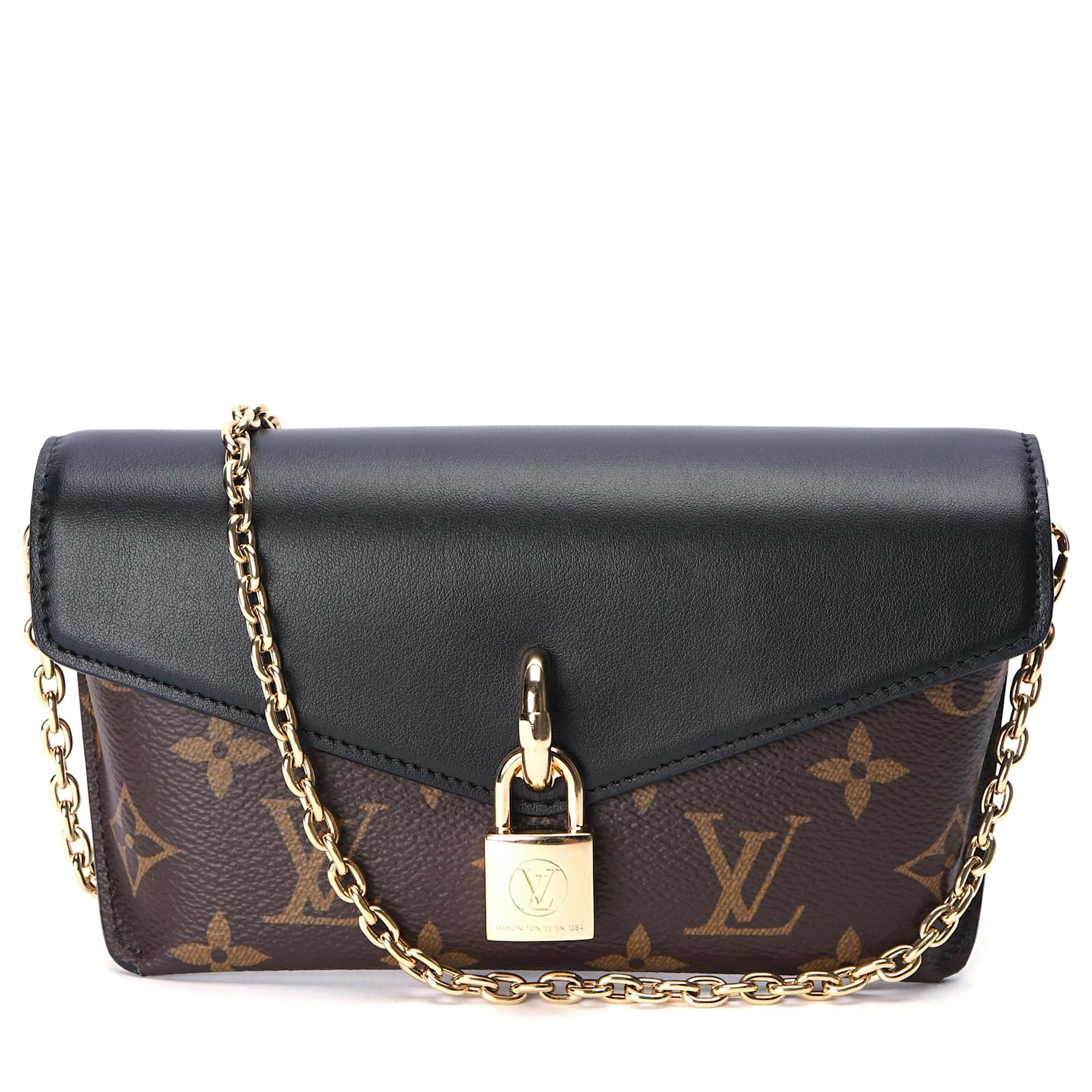 Louis Vuitton Monogram Padlock on Strap Black Leather ref.595510 - Joli  Closet