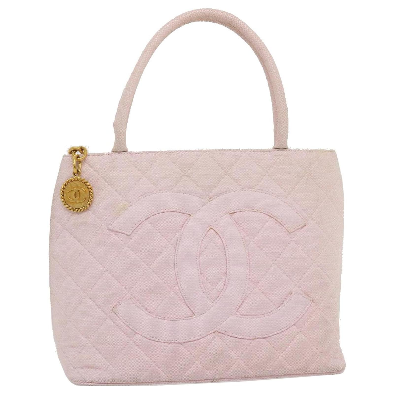 COTTON QUILTED CARRY BAG PINK