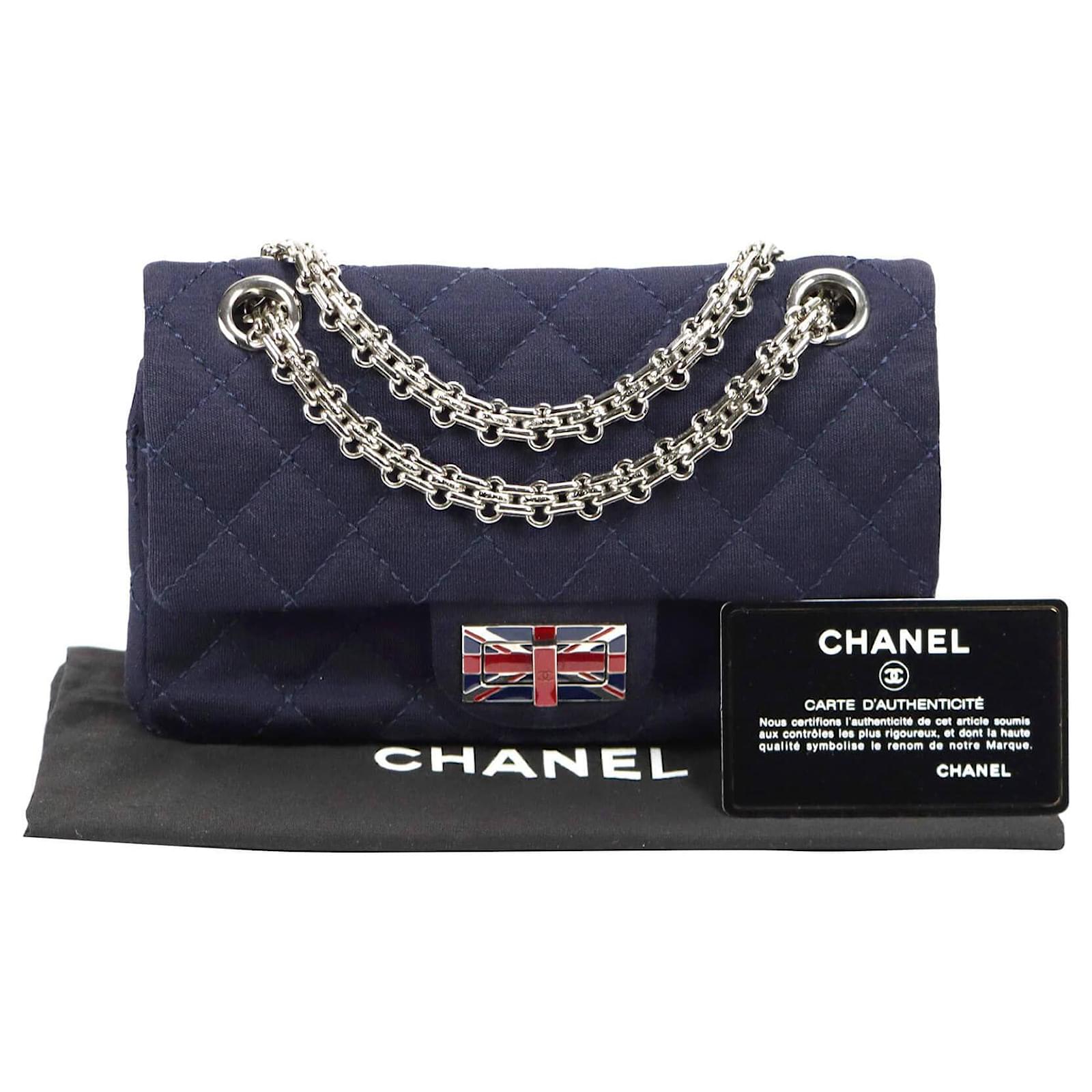 Sell Chanel Union Jack Reissue 224 Flap Bag - Black/Blue