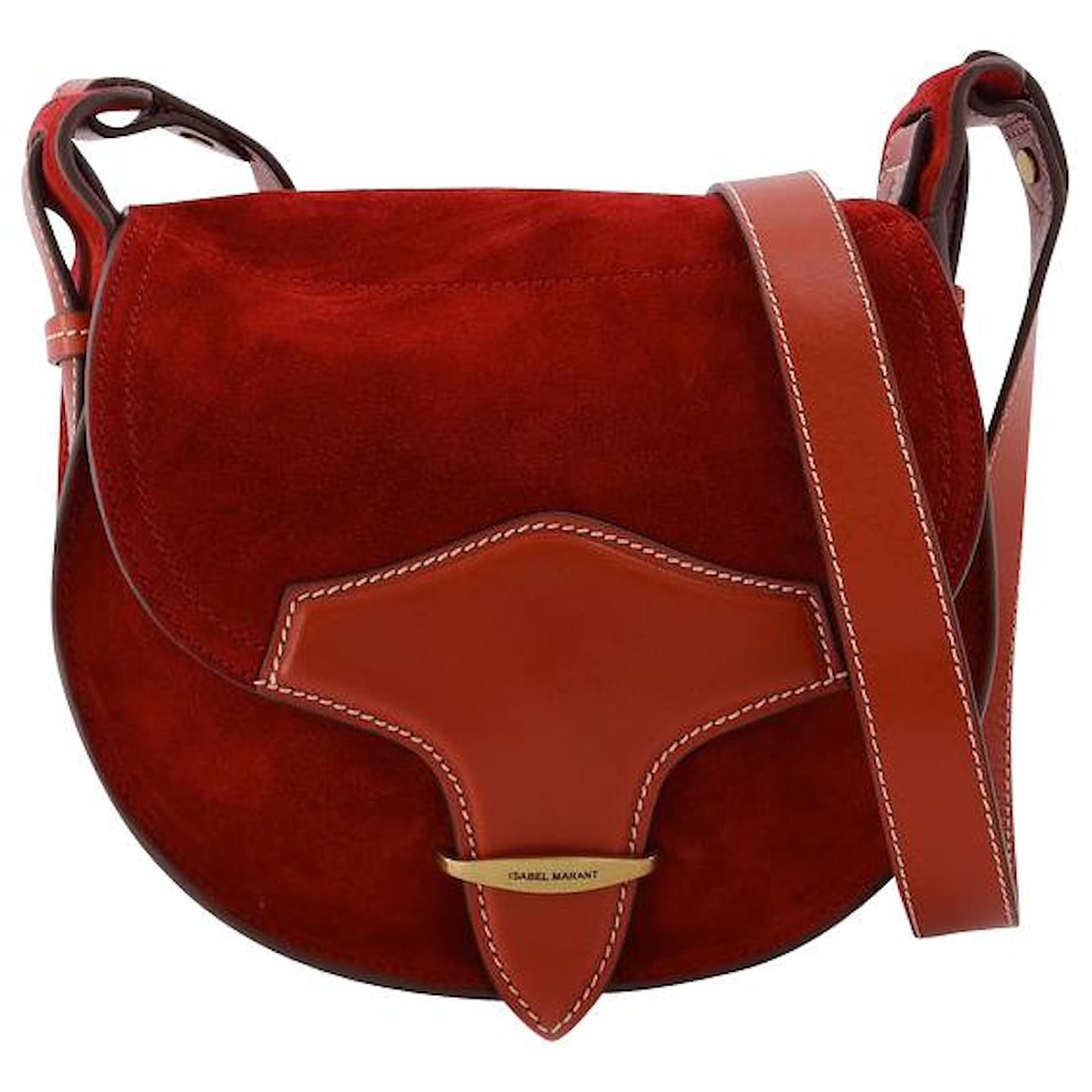 Isabel Marant Botsy Bag in Red Leather ref.595866 - Joli Closet