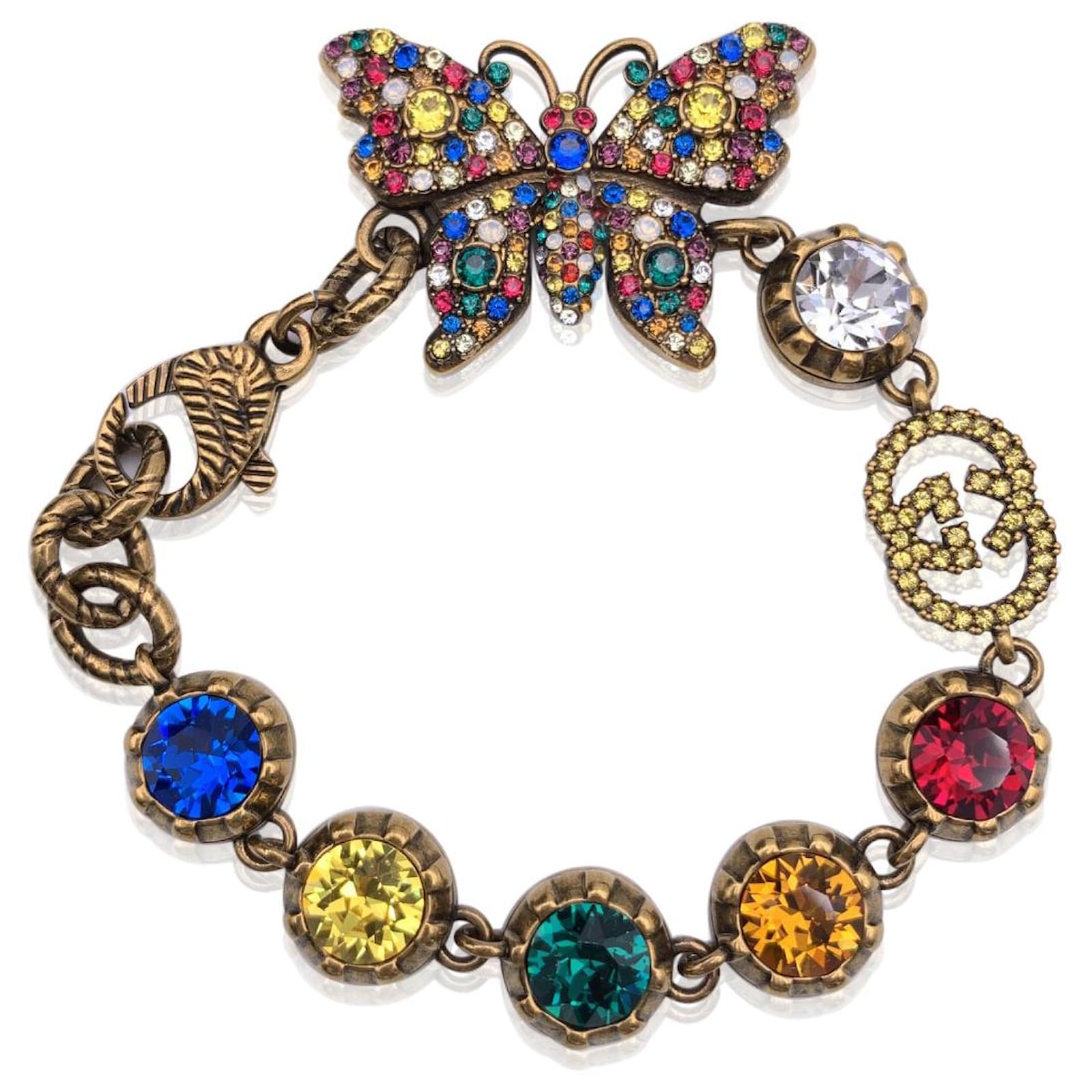 Gucci crystal clearance bracelet