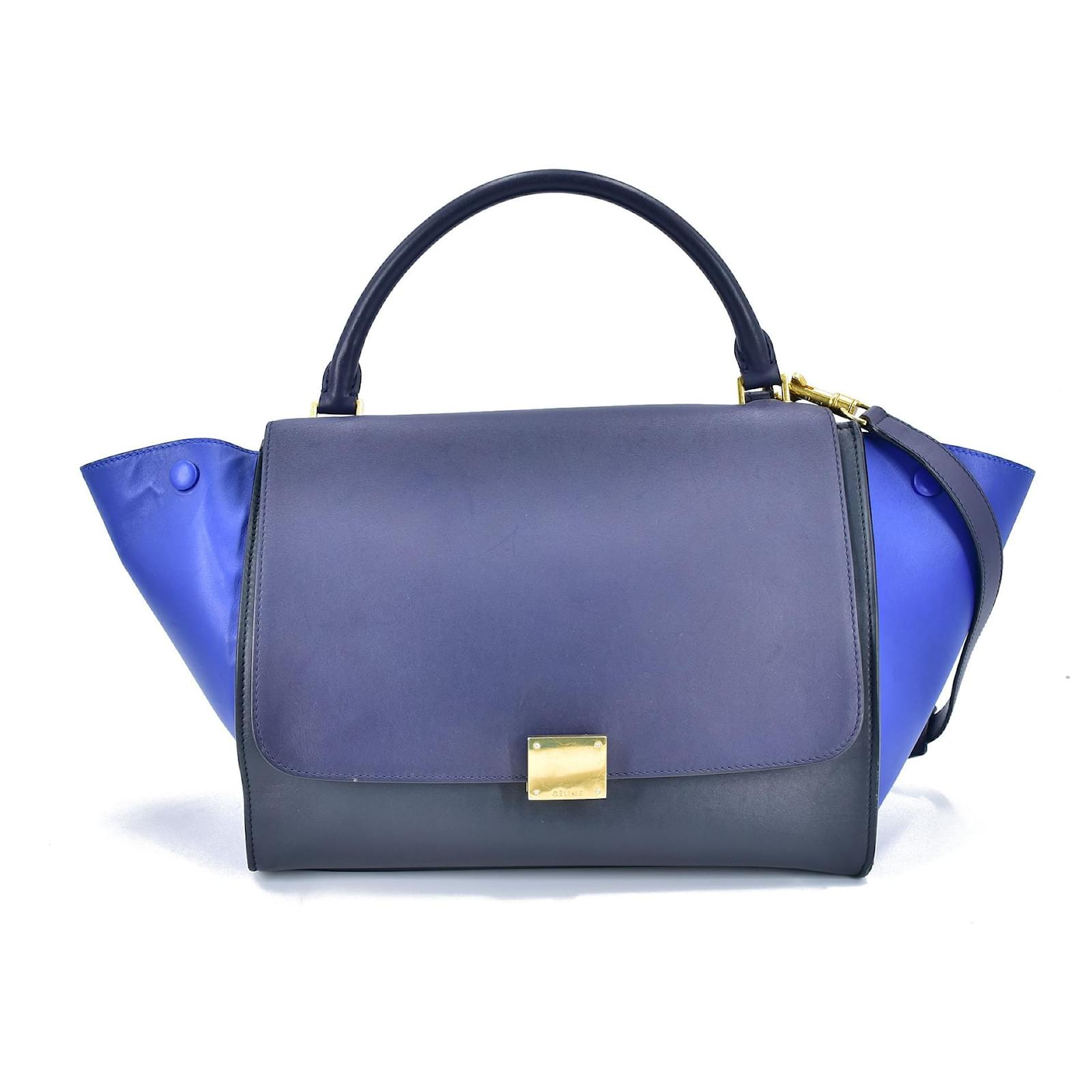 Spannende Handtasche Blau Leder Sale Fotos