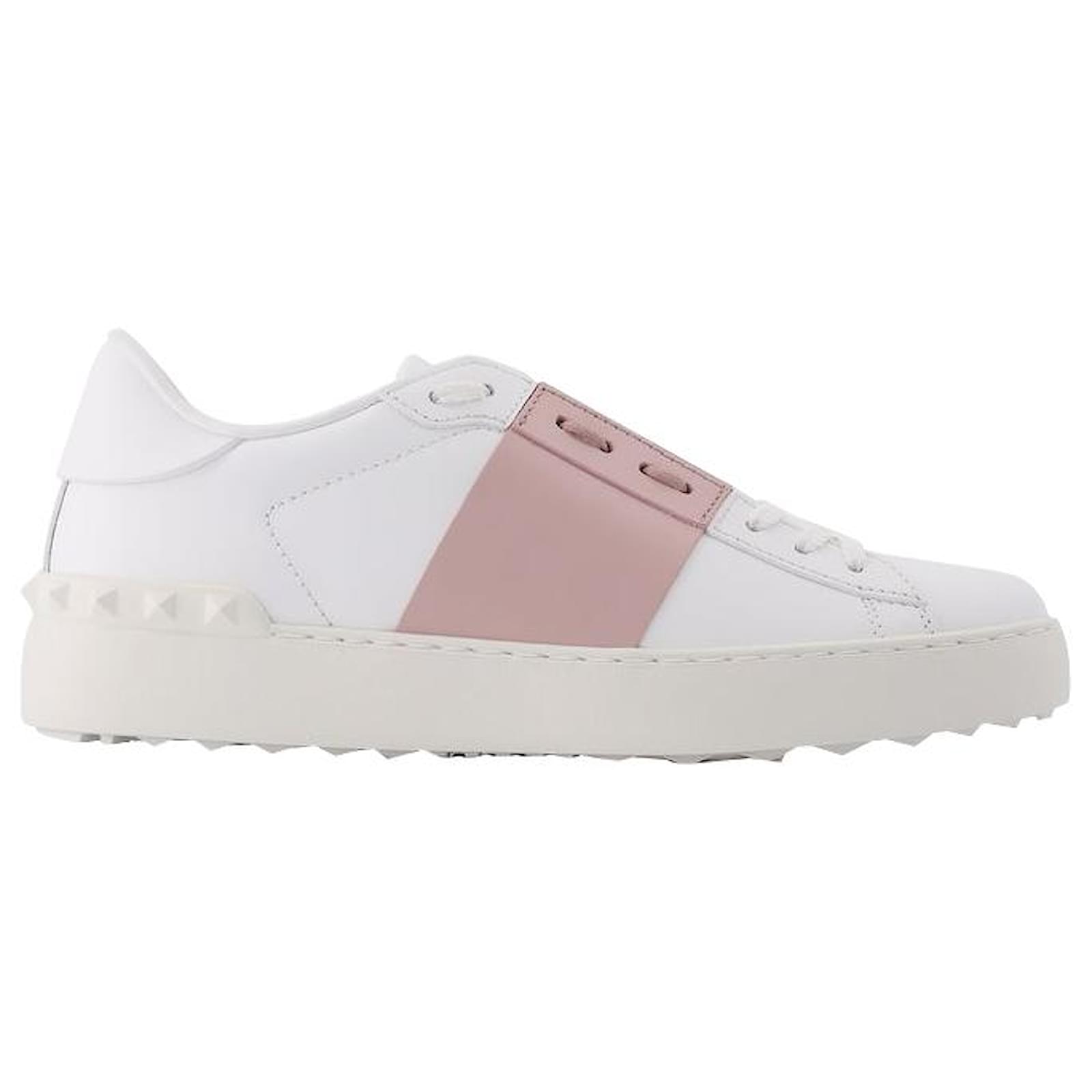 Valentino Garavani Open Sneaker in White Leather Multiple colors ref ...