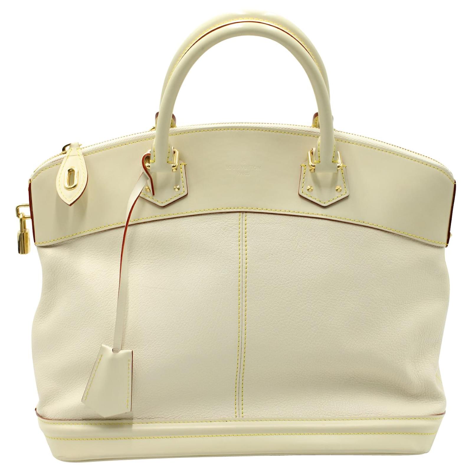 Louis Vuitton Lockit PM Bag in Ivory Leather White Cream ref.596430 - Joli  Closet