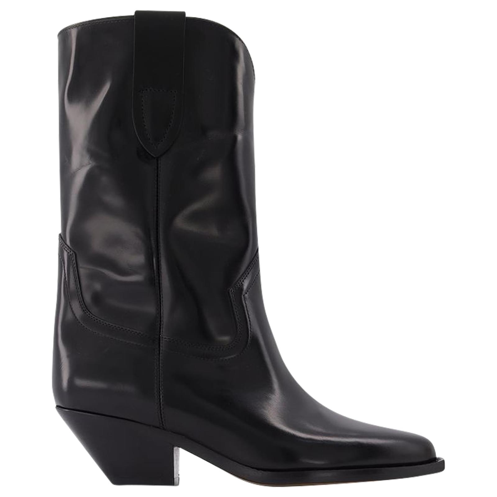 Isabel Marant Dahope Boots in Black Leather ref.596489 - Joli Closet