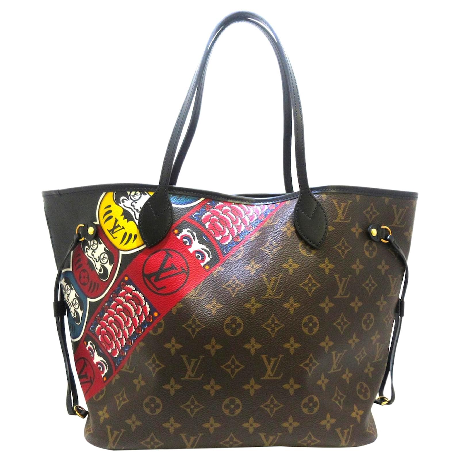 Louis Vuitton Limited Edition Giant Monogram Canvas Wild At Heart Neverfull  MM Tote, Louis Vuitton Handbags