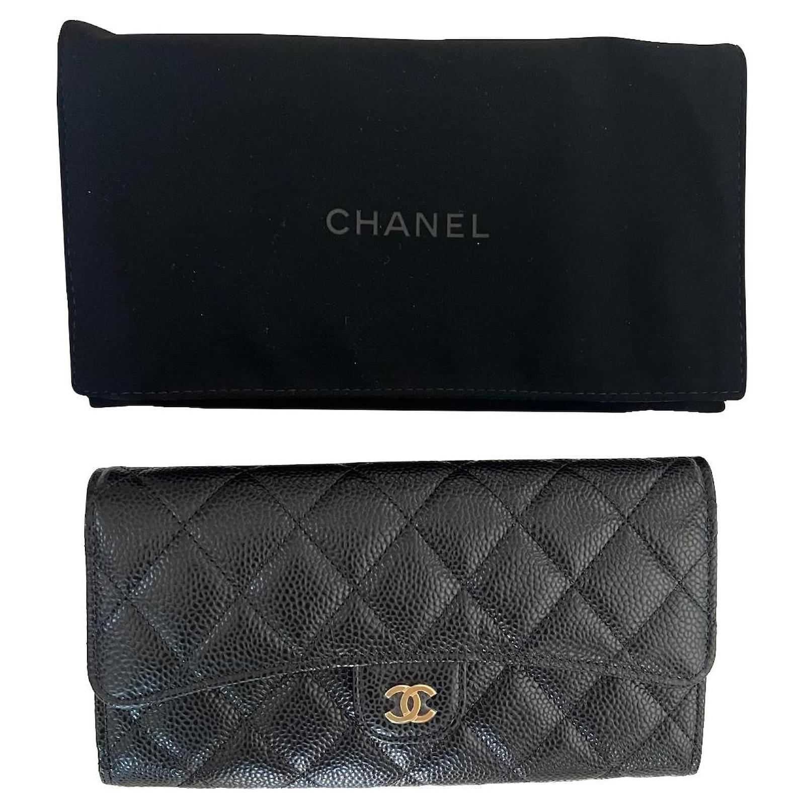 Chanel Large Timless wallet Black Leather ref.596779 - Joli Closet