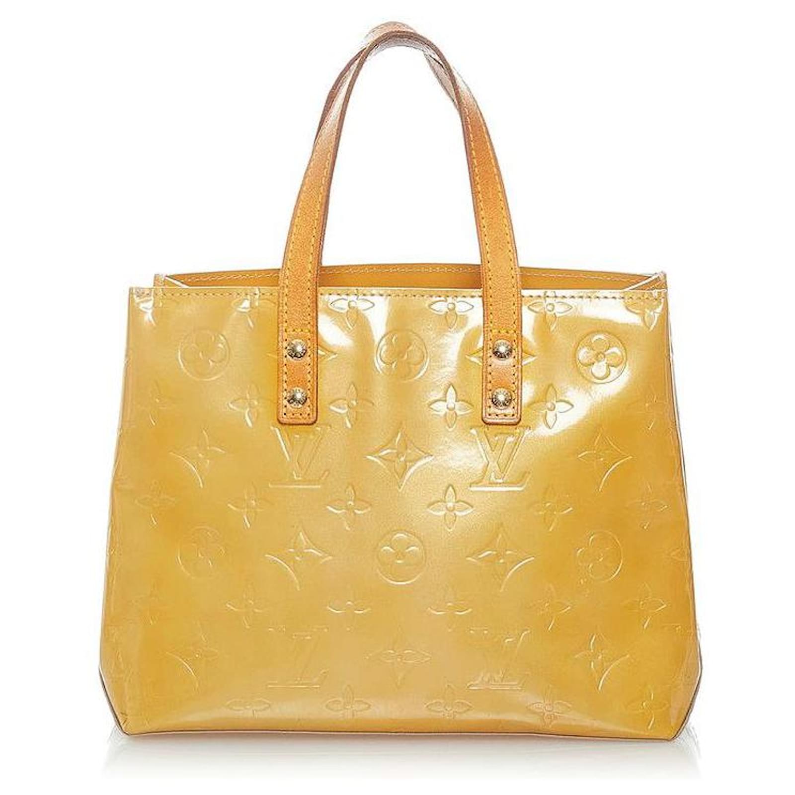 Louis Vuitton Louis Vuitton Reade GM Mango Yellow Vernis Leather