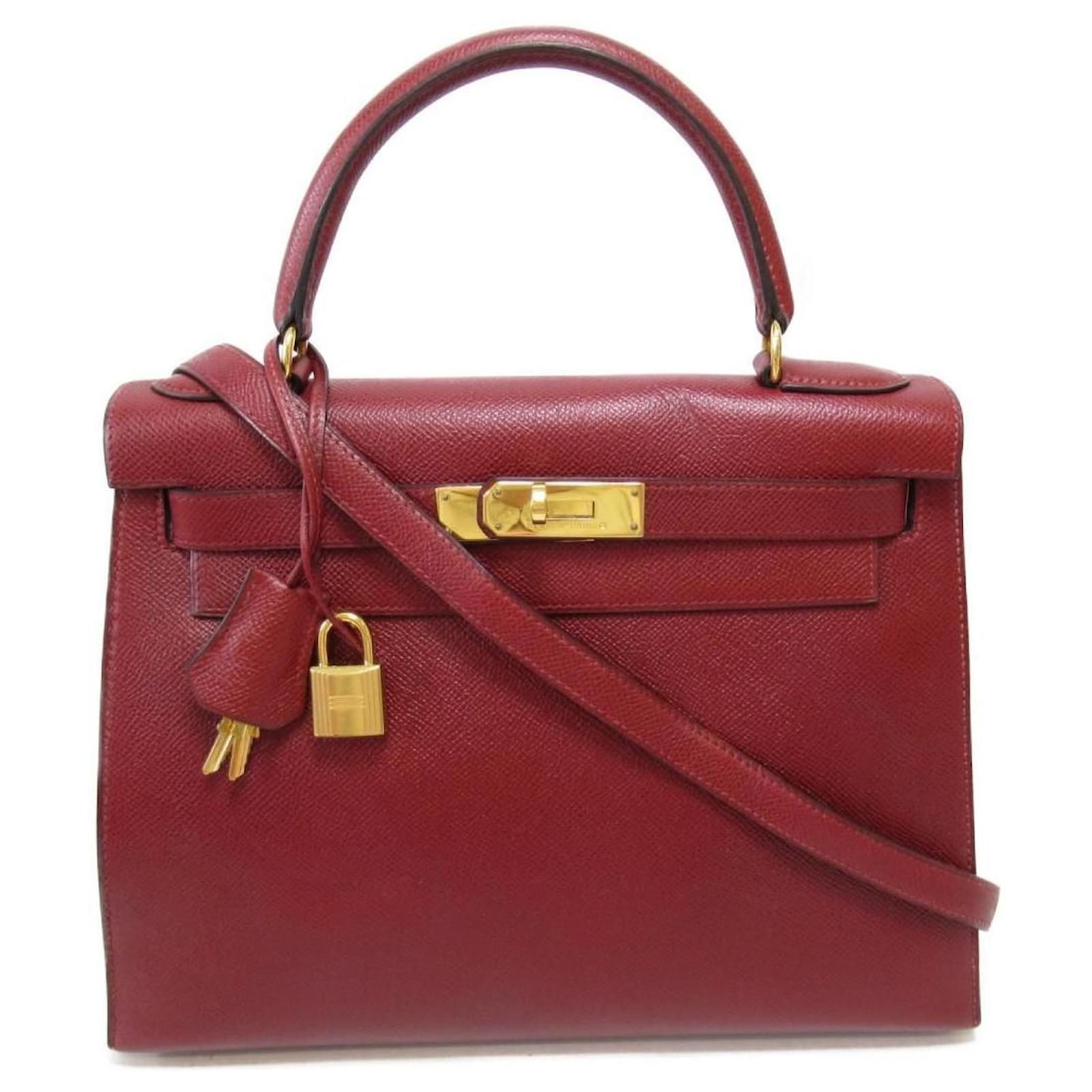 Hermès Swift Kelly 28 Red Leather ref.597546 - Joli Closet