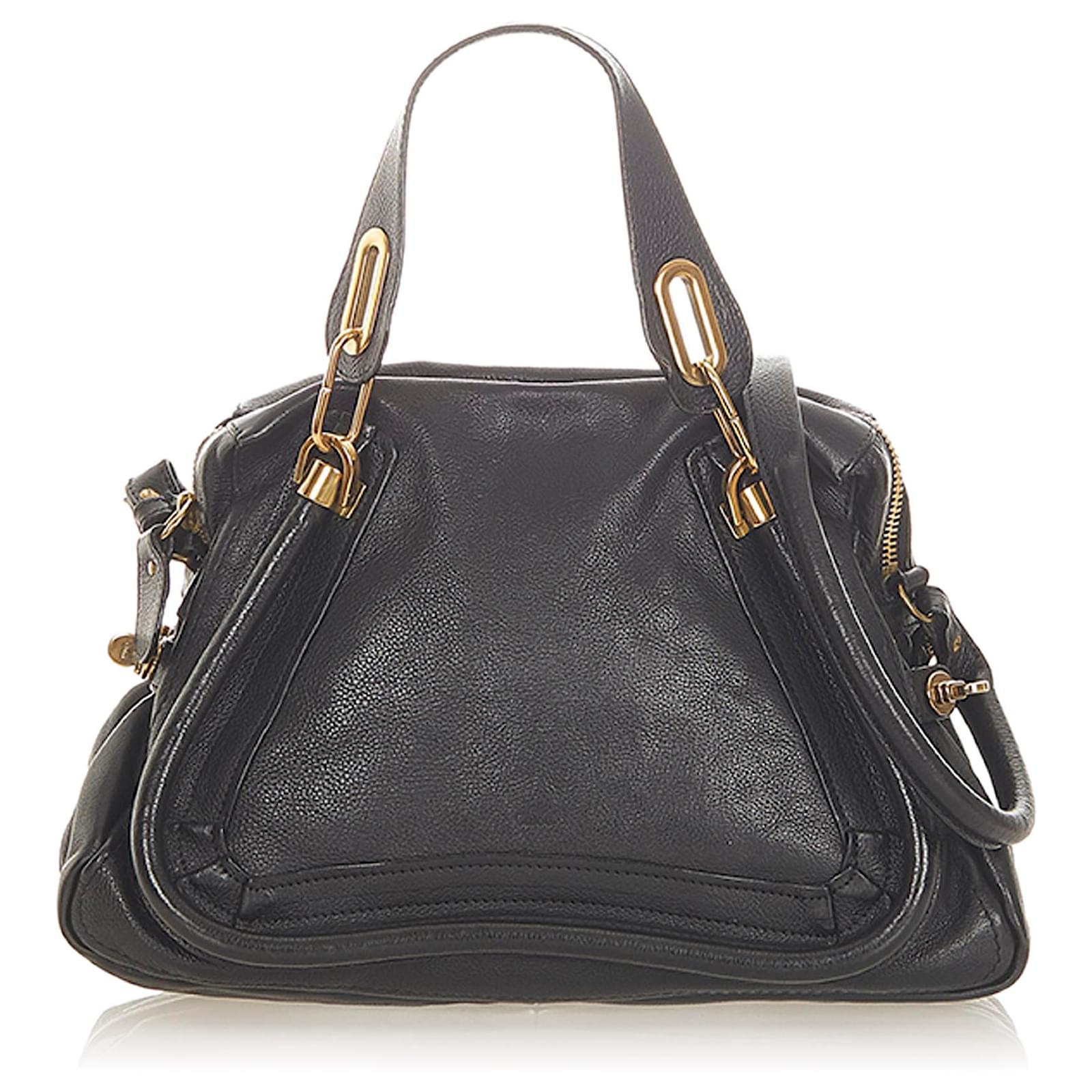 Chloé Chloe Black Paraty Leather Satchel Pony-style calfskin ref.597745 ...