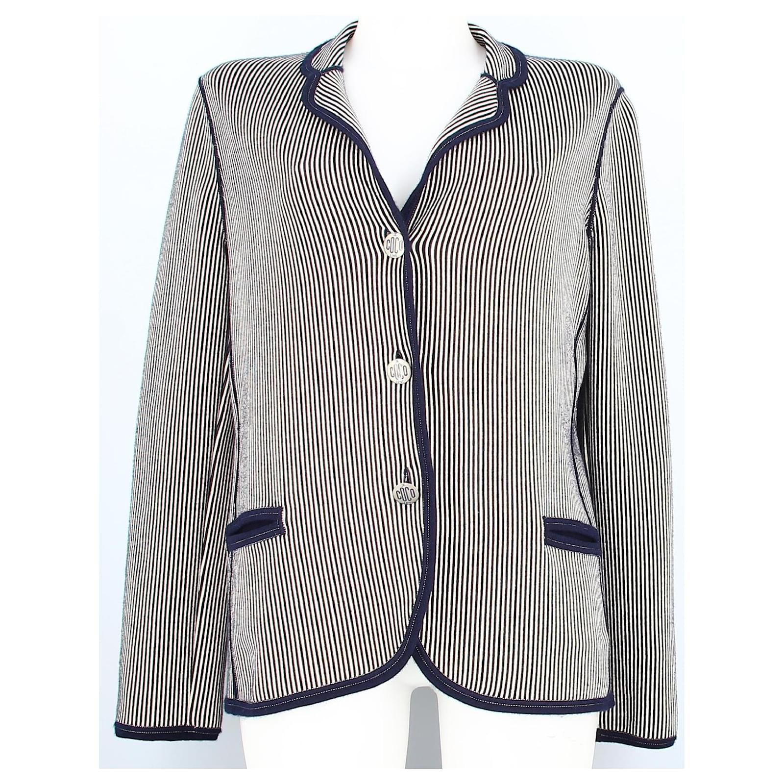 Blue striped men jacket in size 40