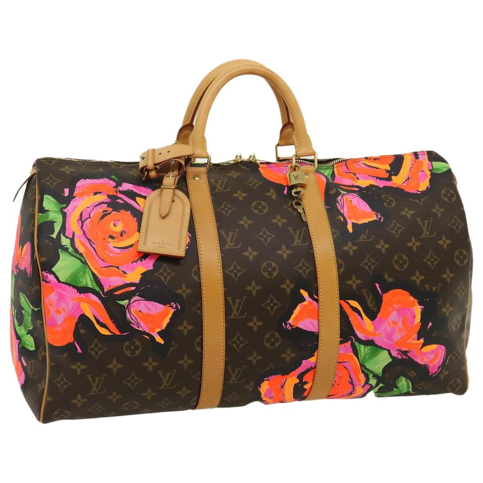 Louis Vuitton Monogram Tapestry Keepall Bandouliere 50 Boston M57285 Auth 30517a, Women's