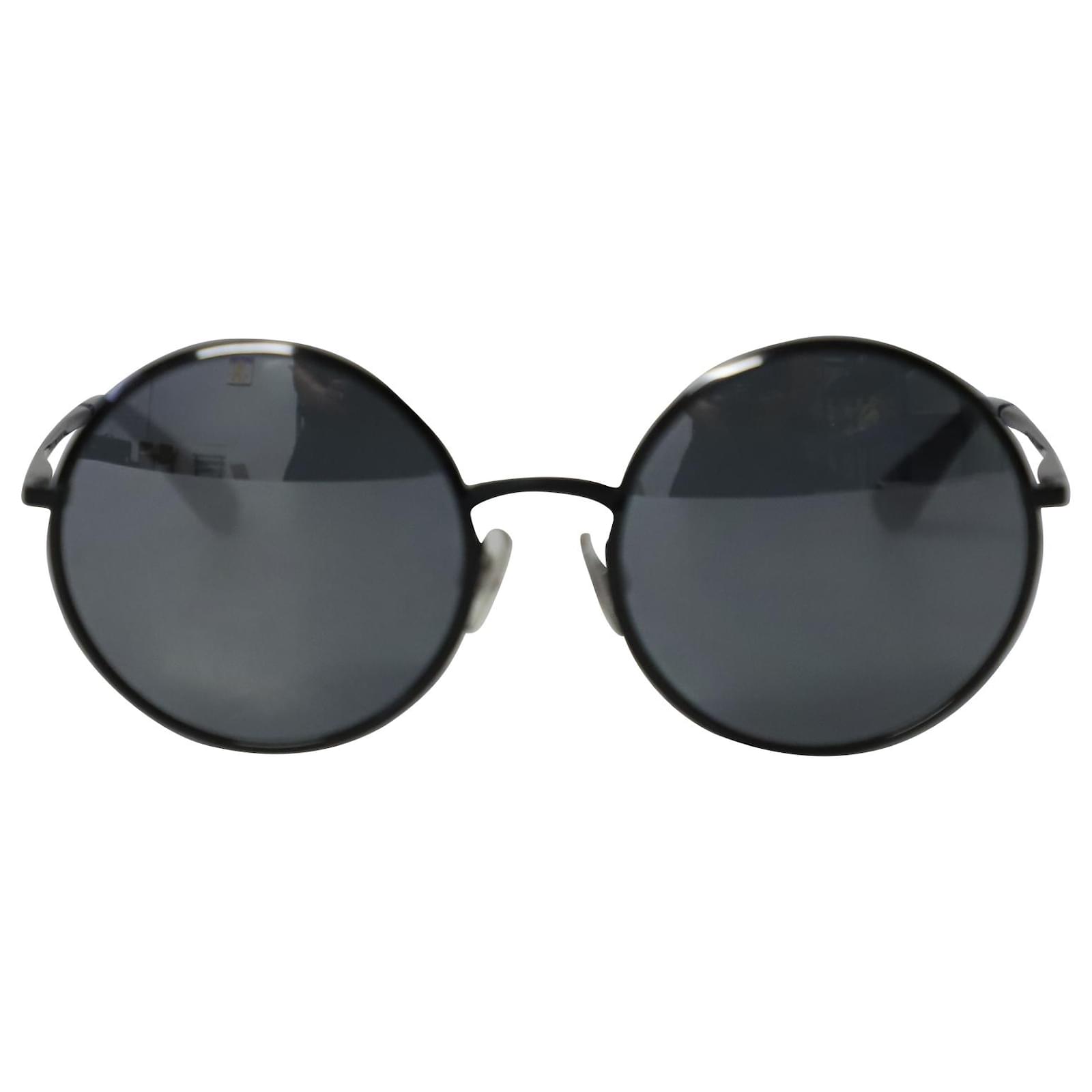 Dolce & Gabbana DG2205 Oversized Round Sunglasses in Black Metal ref ...