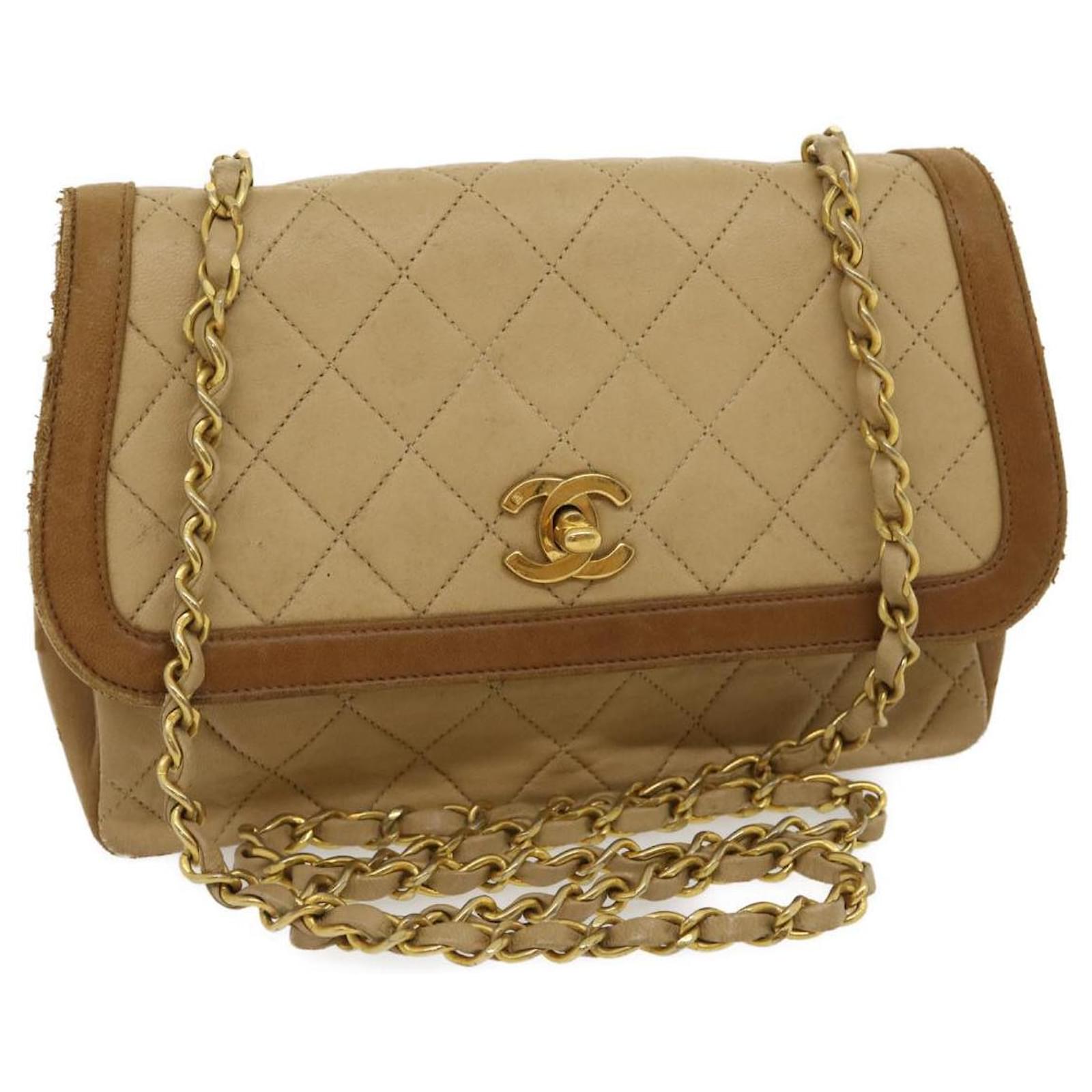 [Chanel] Chanel Matelasse Caviar Skin Bag Motif Chain Wallet Black [Used] [Authenticated and Guaranteed Authentic] 208948