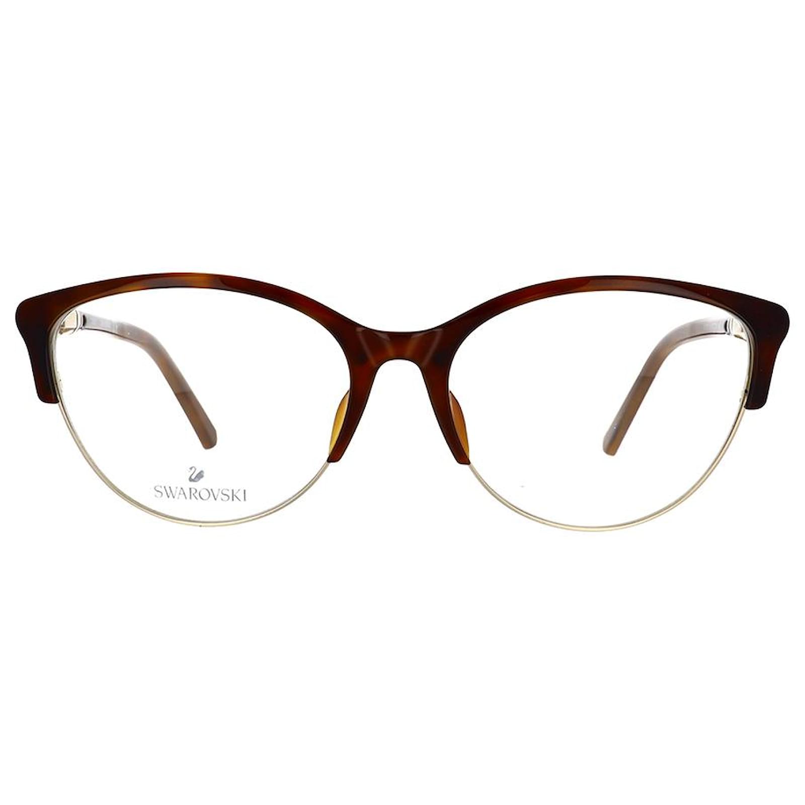 Swarovski Brown Plastic Glasses (Frames)