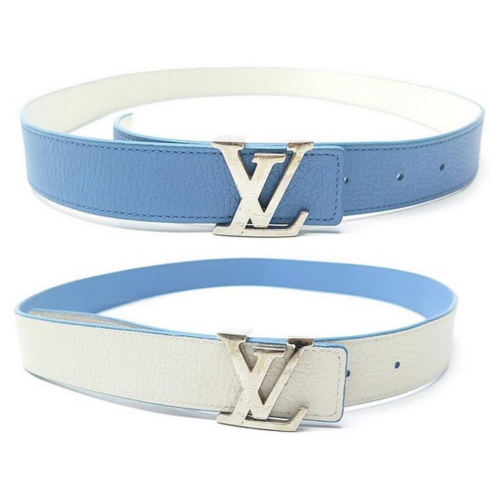 Cinturones Louis vuitton Azul talla 85 cm de en Cuero - 29153266
