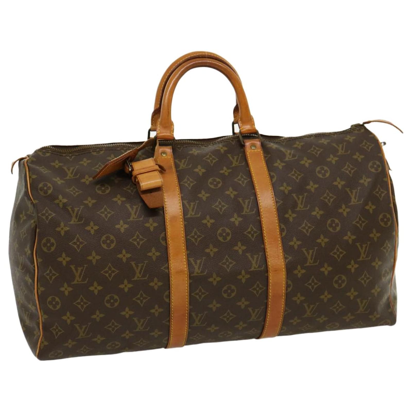 Vintage Louis Vuitton Monogram LV Keepall 50 handbag Browns Duffle Bag- GOOD