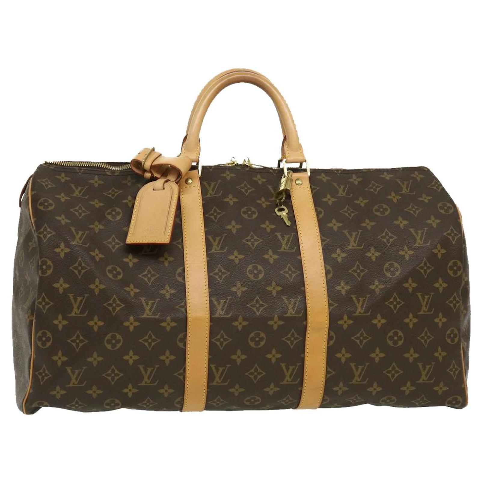 Louis Vuitton Monogram Keepall 50 Boston Bag M41426 LV Auth pt2490 Cloth  ref.600766 - Joli Closet