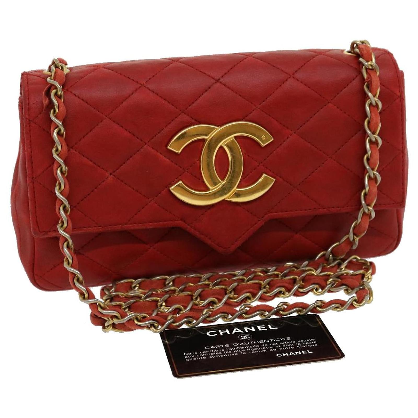 Red quilted leather and goldtone metal chain shoulder bag  Chanel  Handbags and Accessories  2020  Sothebys