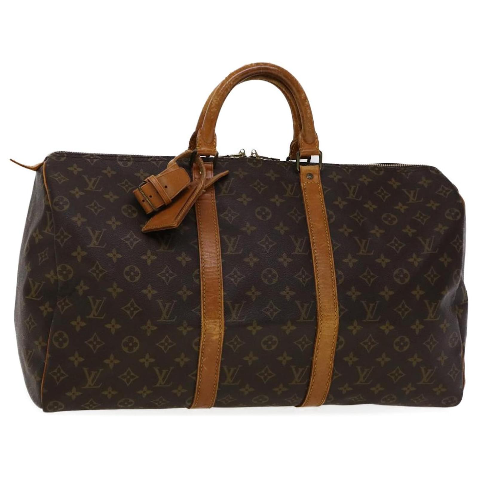 Louis Vuitton Monogram Keepall 50 Boston Bag M41426 LV Auth 30049 Cloth ...