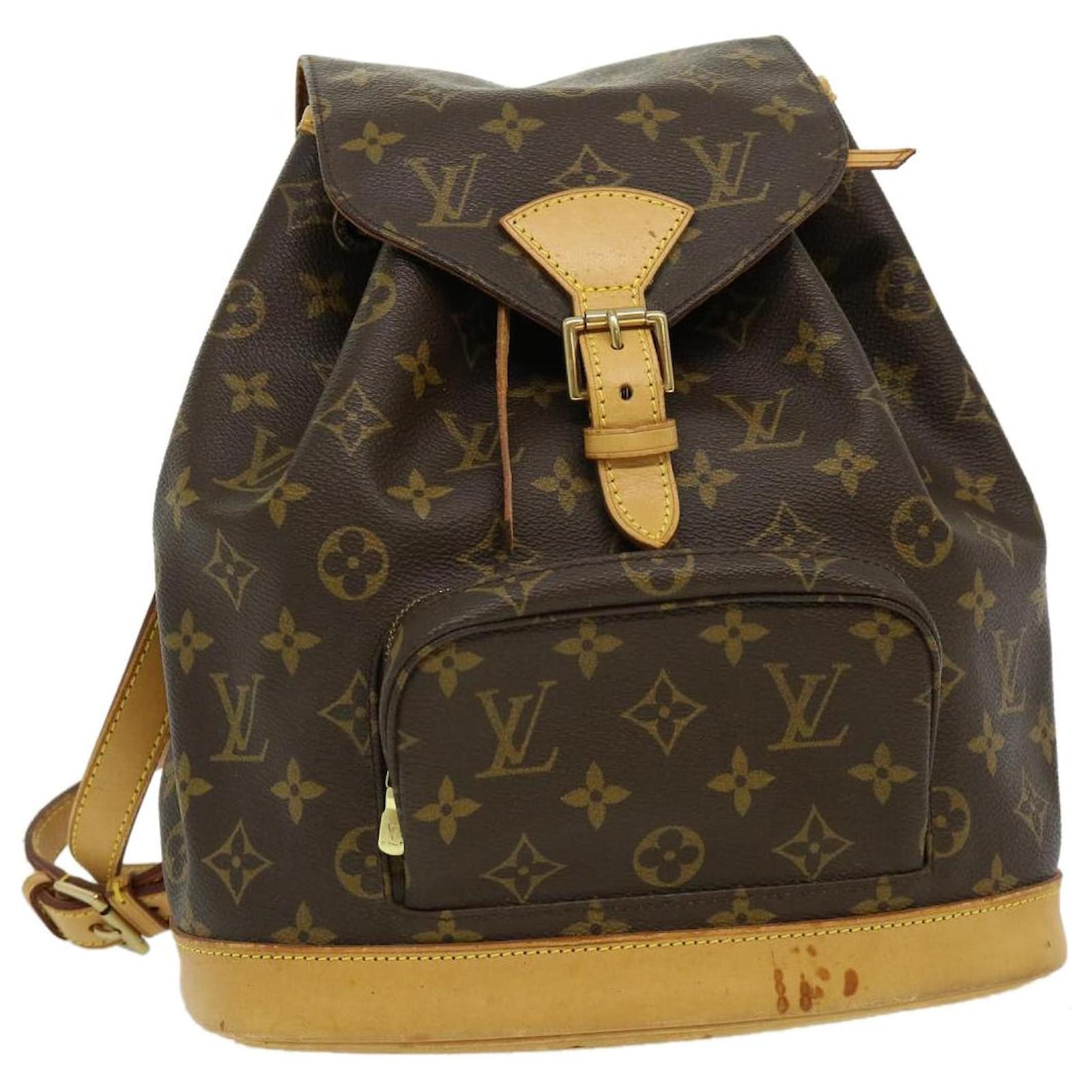 Auth LOUIS VUITTON Montsouris MM M51136 Monogram SP1908 Backpack