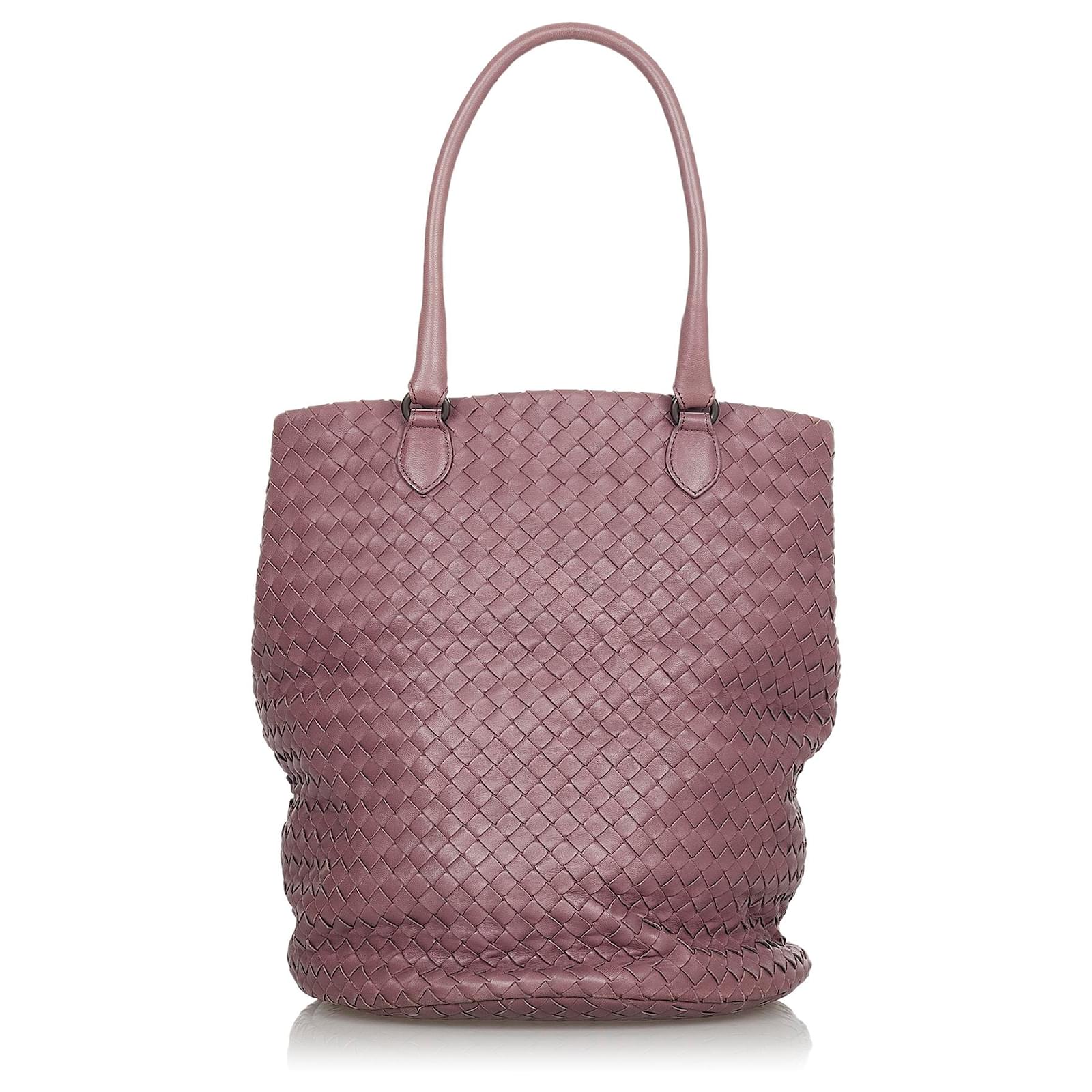 Mauve Intrecciato Tote Bag