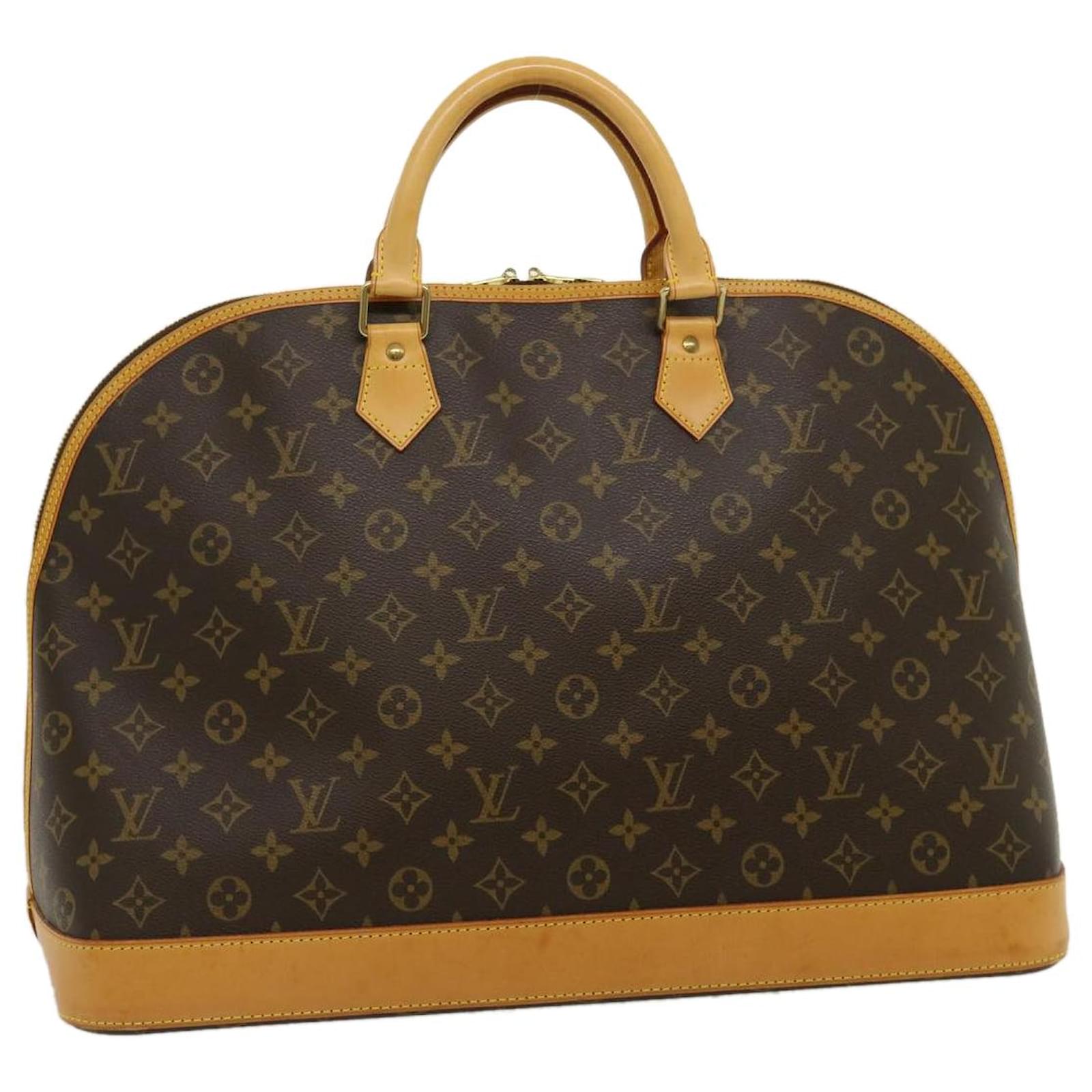 Louis Vuitton Alma GM Top Handle Monogrammed Brown Canvas Bag