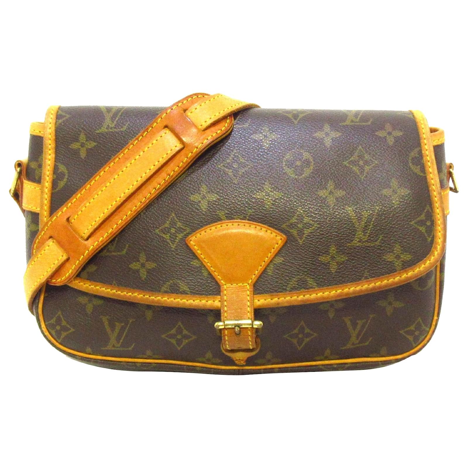 Louis Vuitton Brown Monogram Sologne Light brown Leather Cloth ref.269362 -  Joli Closet