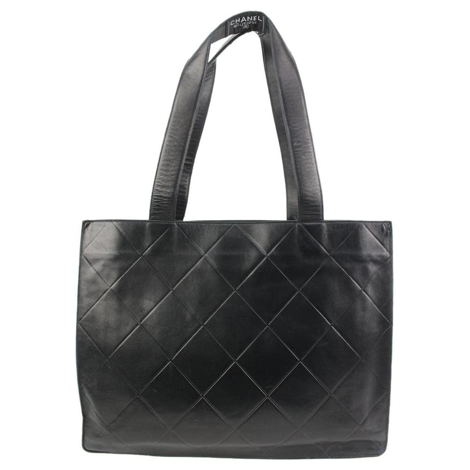 chanel quilted large tote shoulder