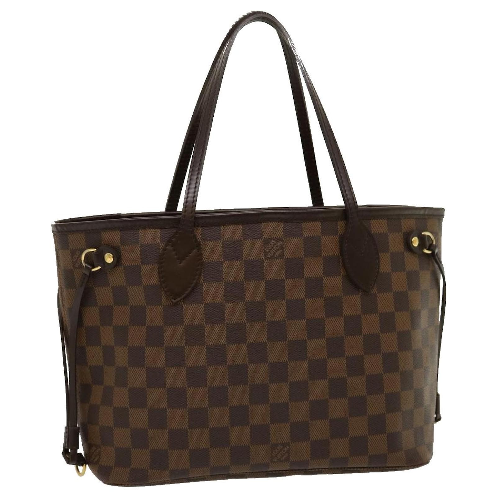 Louis Vuitton Damier Ebene Canvas Neverfull PM Bag Louis Vuitton