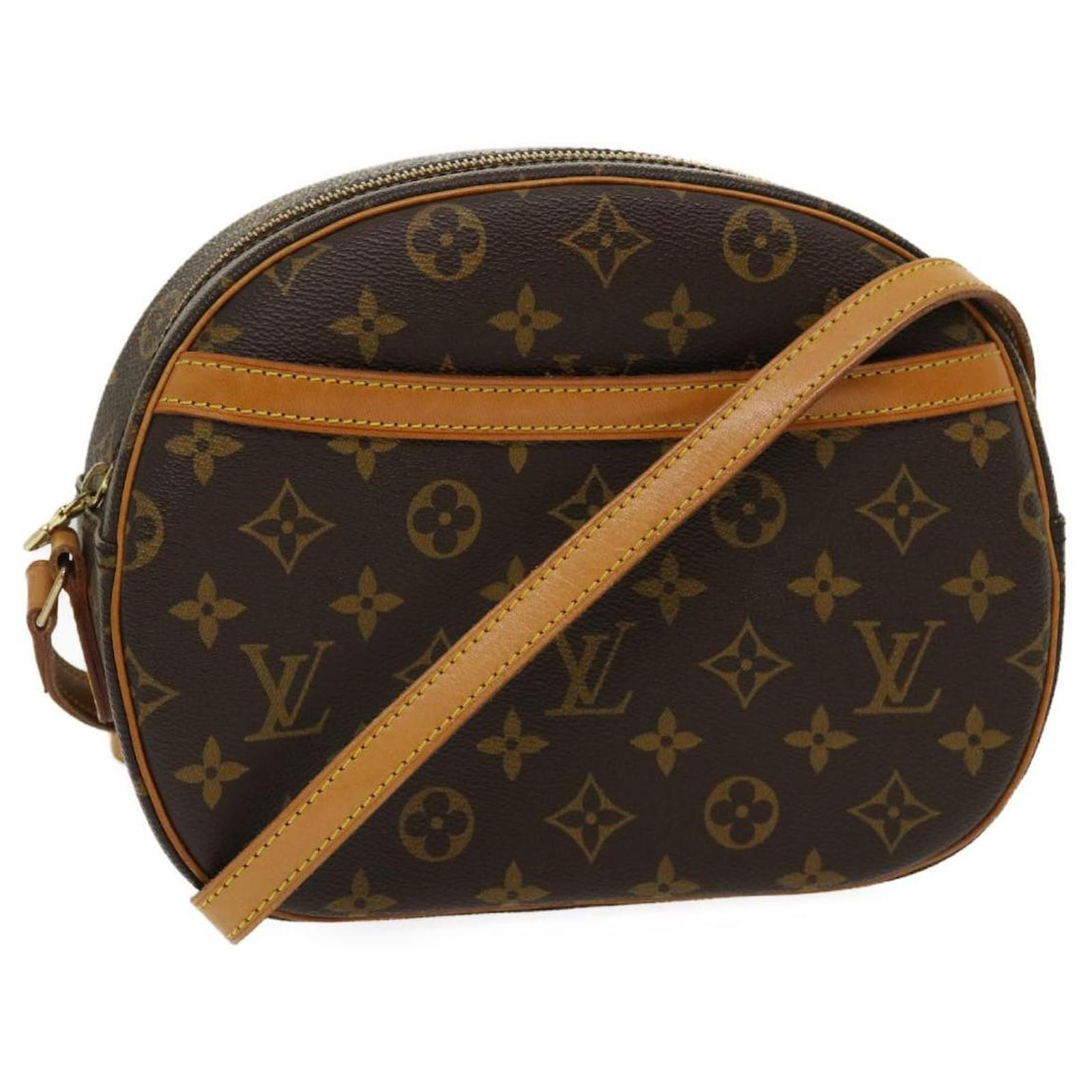 Authentic Louis Vuitton Blois Leather Crossbody Bag Monogram