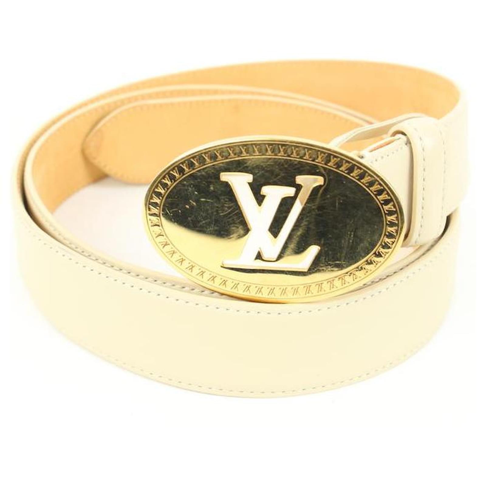 Louis Vuitton Cinturon Hebilla Plateada Cuadrada, Cinturones - Designer  Exchange