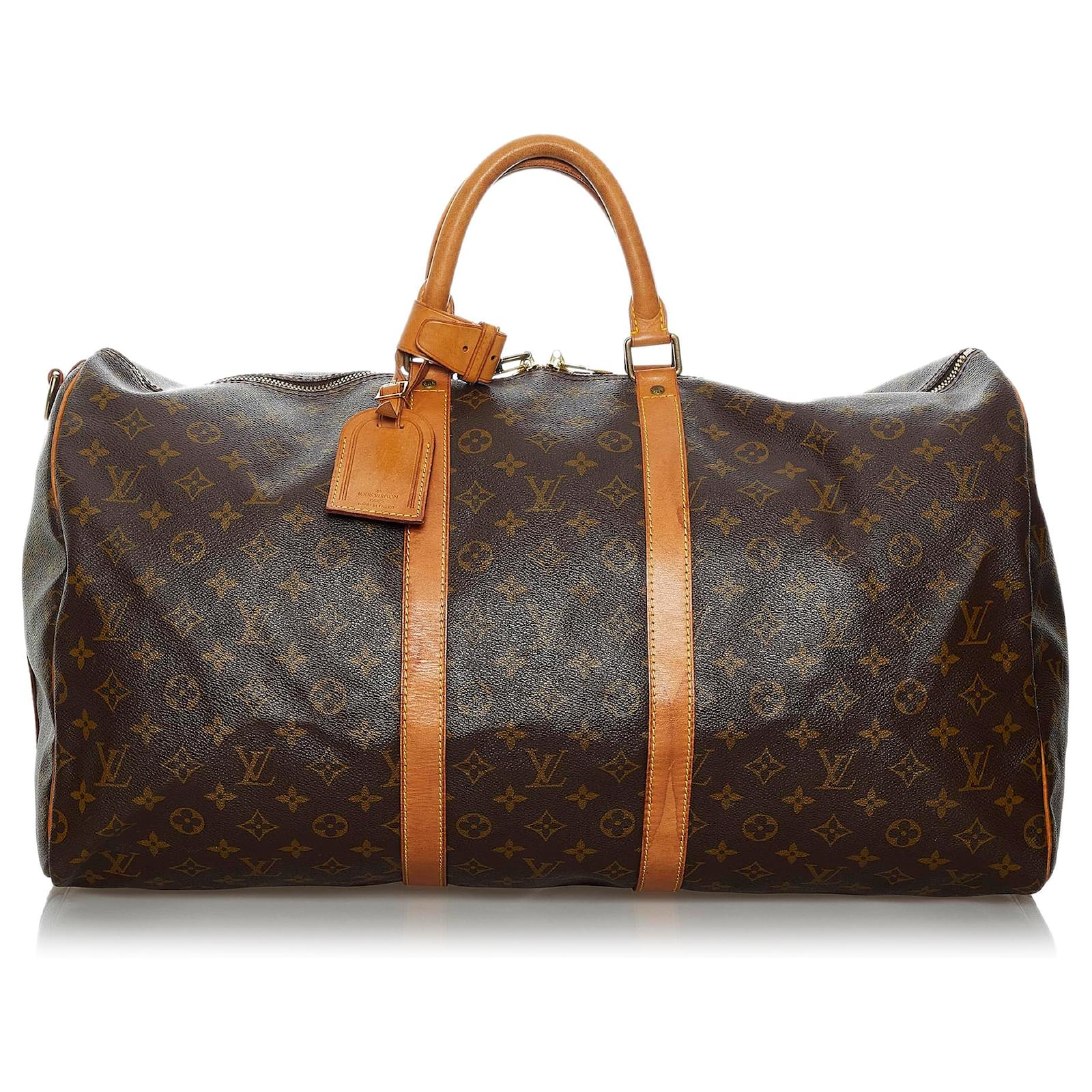 Louis Vuitton Keepall Bandouliere Monogram 55 Brown - US