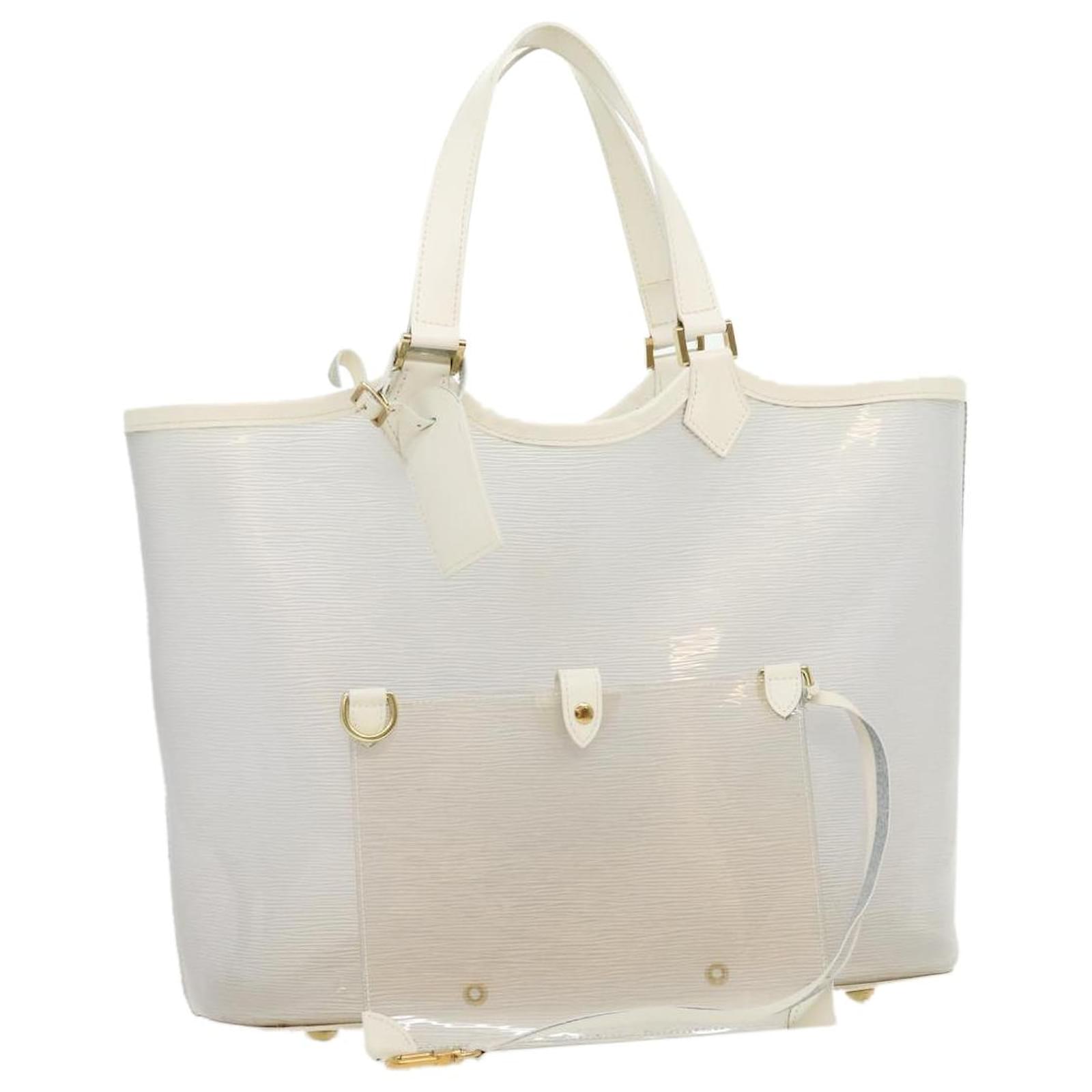 LOUIS VUITTON Epi Plage Lagoon Bay Tote Bag White Clear M92151 LV Auth  42037 ref.934500 - Joli Closet